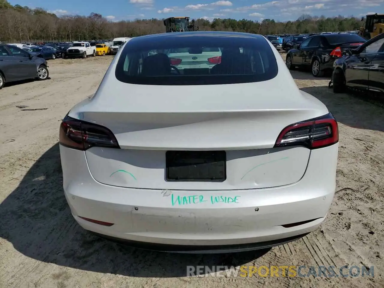 6 Photograph of a damaged car 5YJ3E1EC3LF587002 TESLA MODEL 3 2020