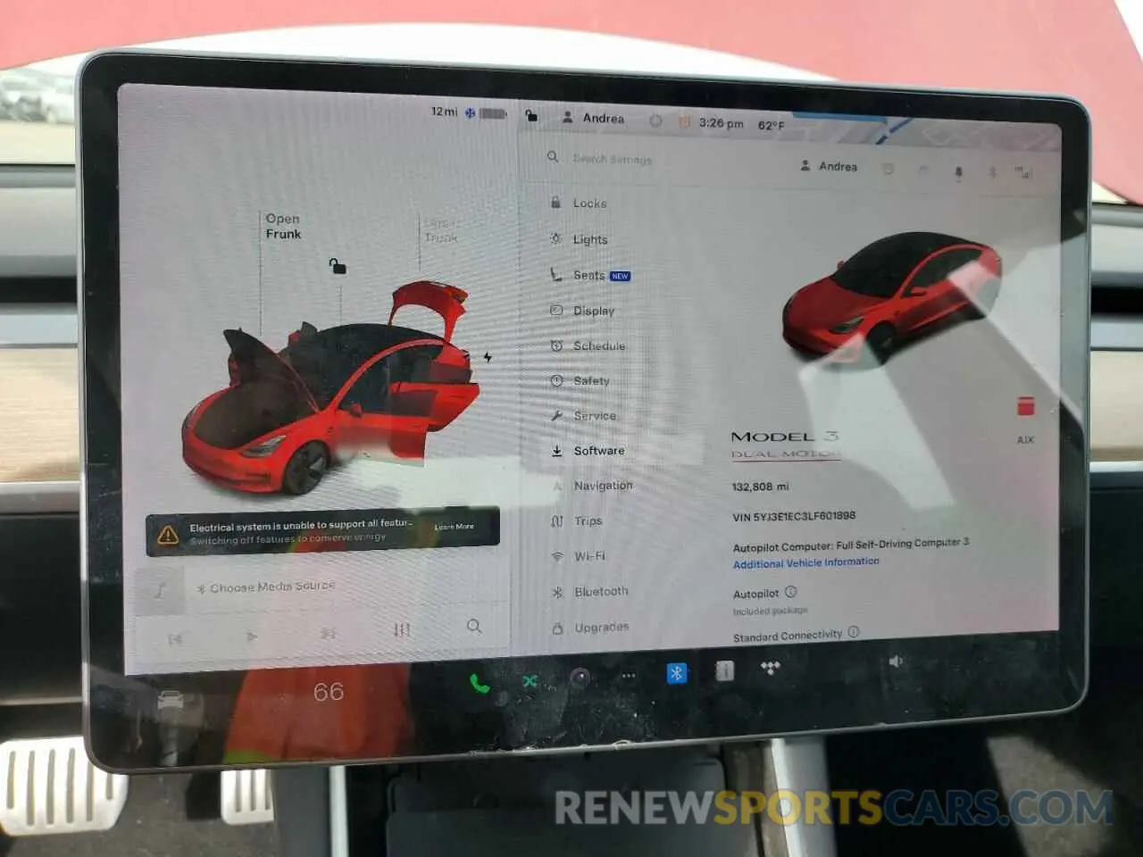 9 Фотография поврежденного автомобиля 5YJ3E1EC3LF601898 TESLA MODEL 3 2020