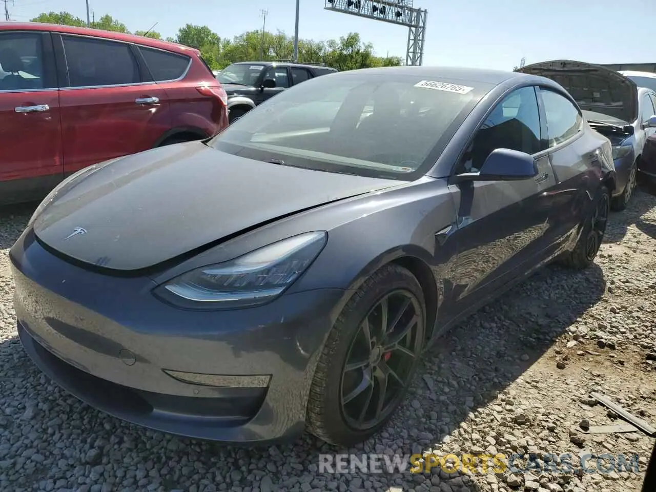 1 Фотография поврежденного автомобиля 5YJ3E1EC3LF646940 TESLA MODEL 3 2020