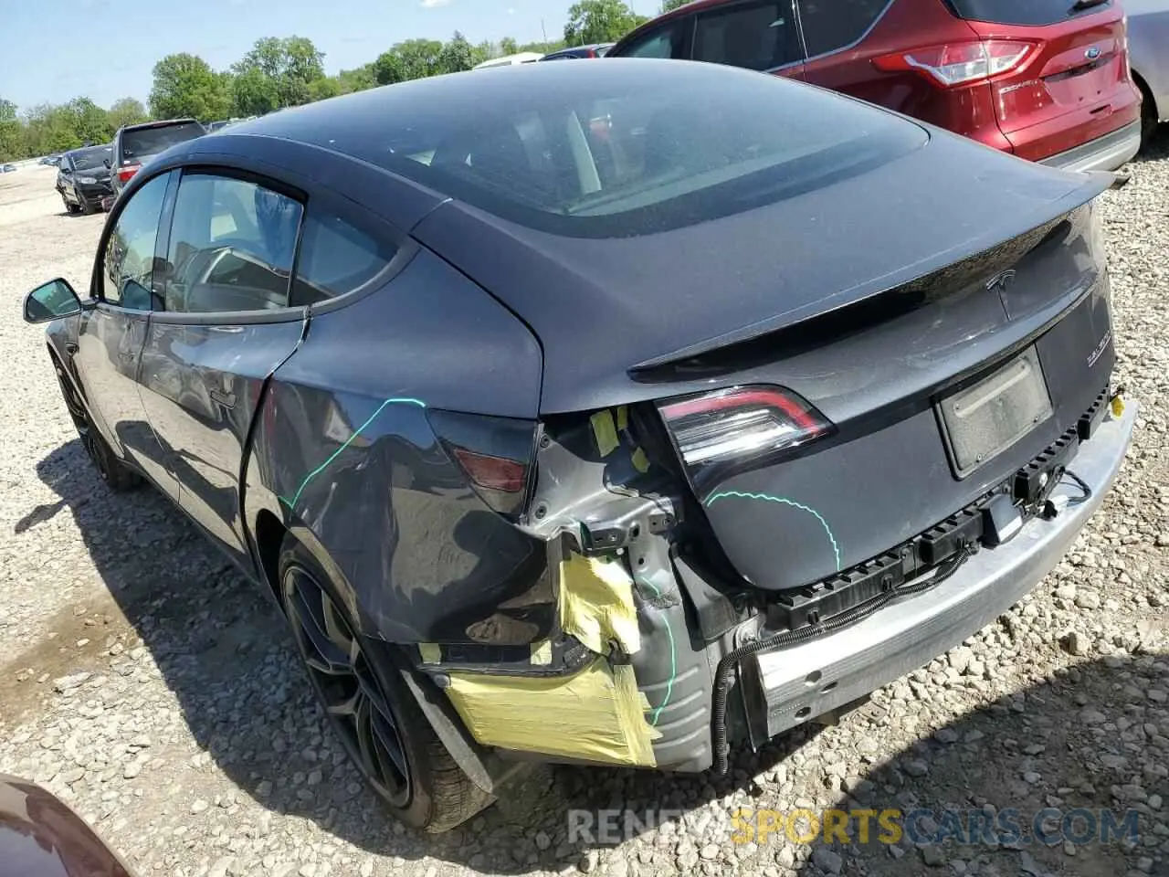 2 Фотография поврежденного автомобиля 5YJ3E1EC3LF646940 TESLA MODEL 3 2020