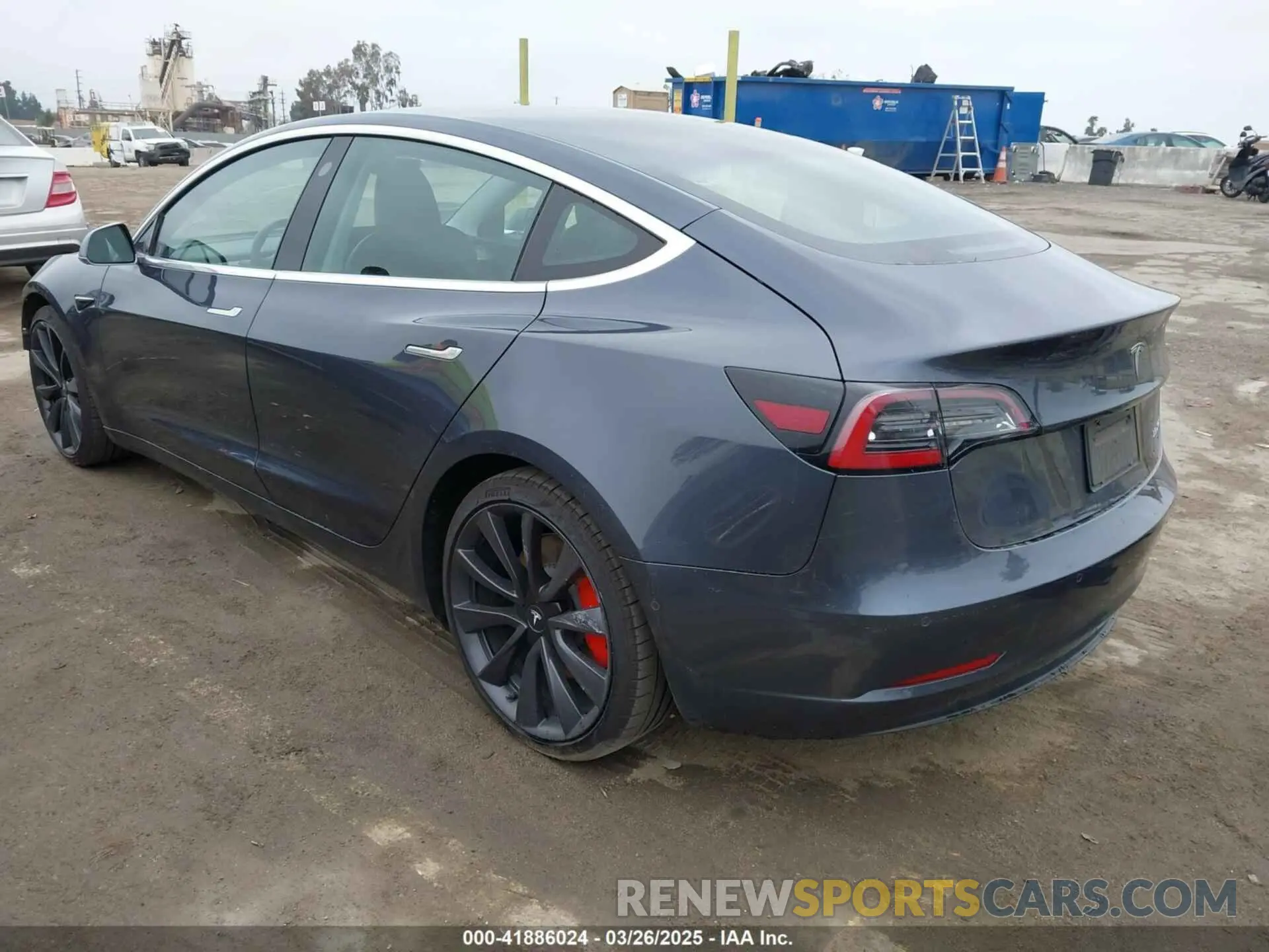 3 Photograph of a damaged car 5YJ3E1EC3LF802068 TESLA MODEL 3 2020