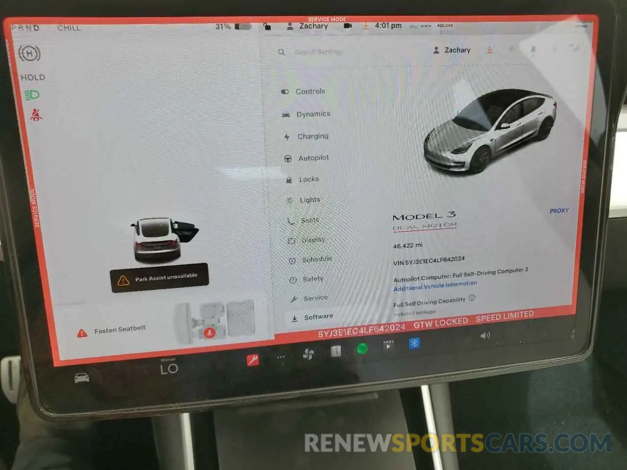 9 Photograph of a damaged car 5YJ3E1EC4LF642024 TESLA MODEL 3 2020