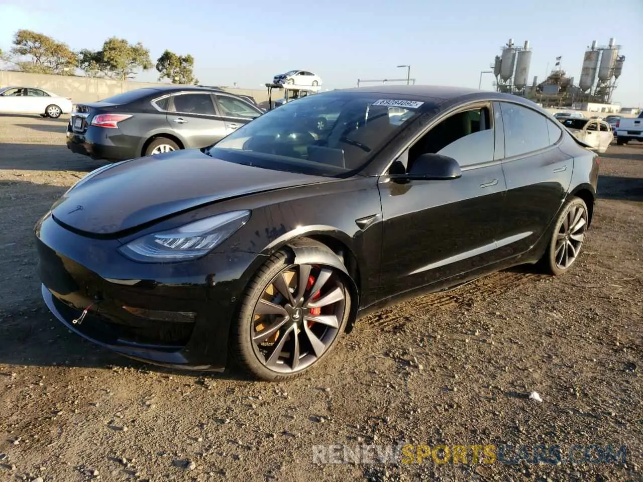1 Фотография поврежденного автомобиля 5YJ3E1EC4LF805318 TESLA MODEL 3 2020