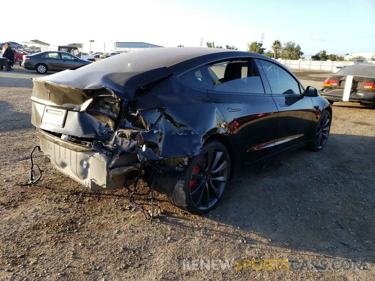 3 Фотография поврежденного автомобиля 5YJ3E1EC4LF805318 TESLA MODEL 3 2020