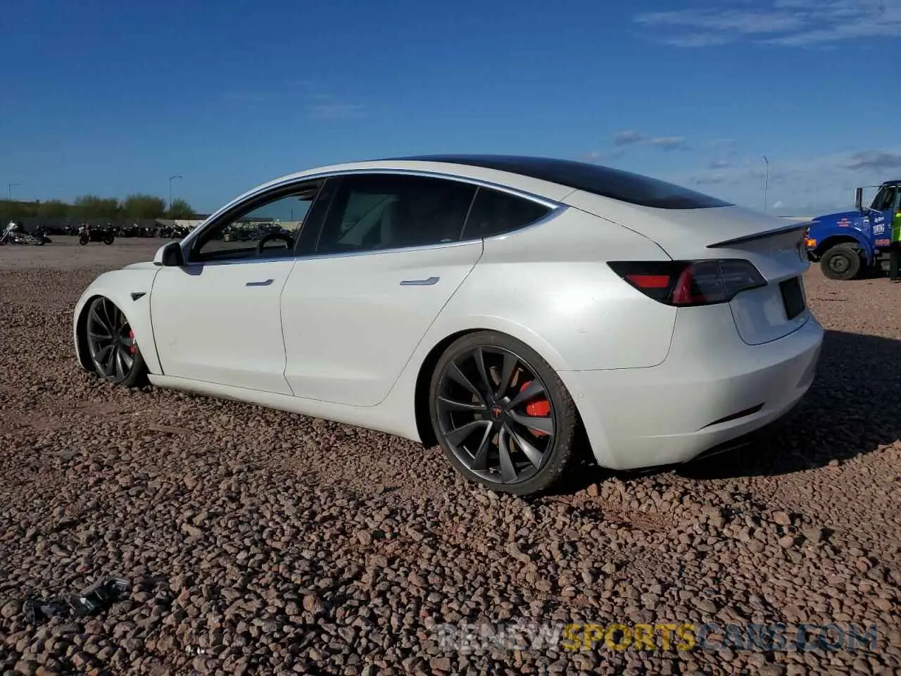 2 Photograph of a damaged car 5YJ3E1EC5LF624809 TESLA MODEL 3 2020