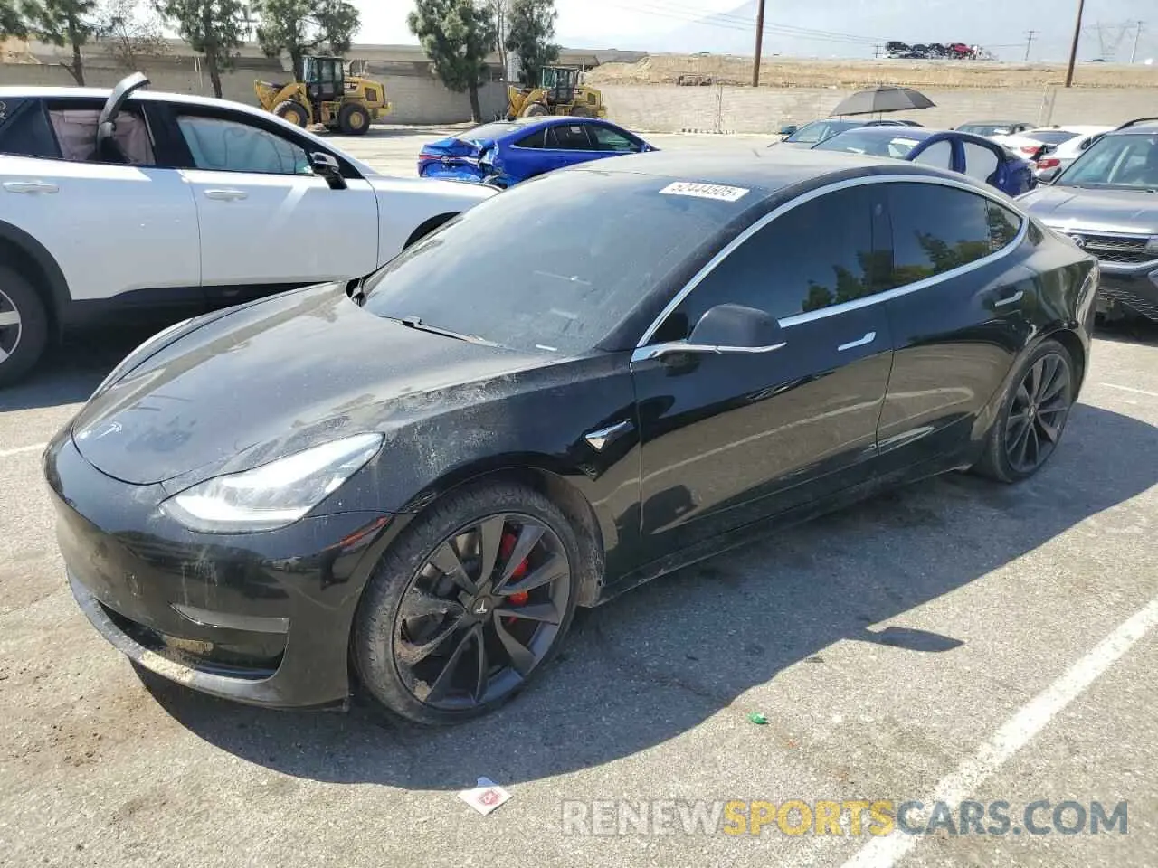 1 Фотография поврежденного автомобиля 5YJ3E1EC5LF640797 TESLA MODEL 3 2020