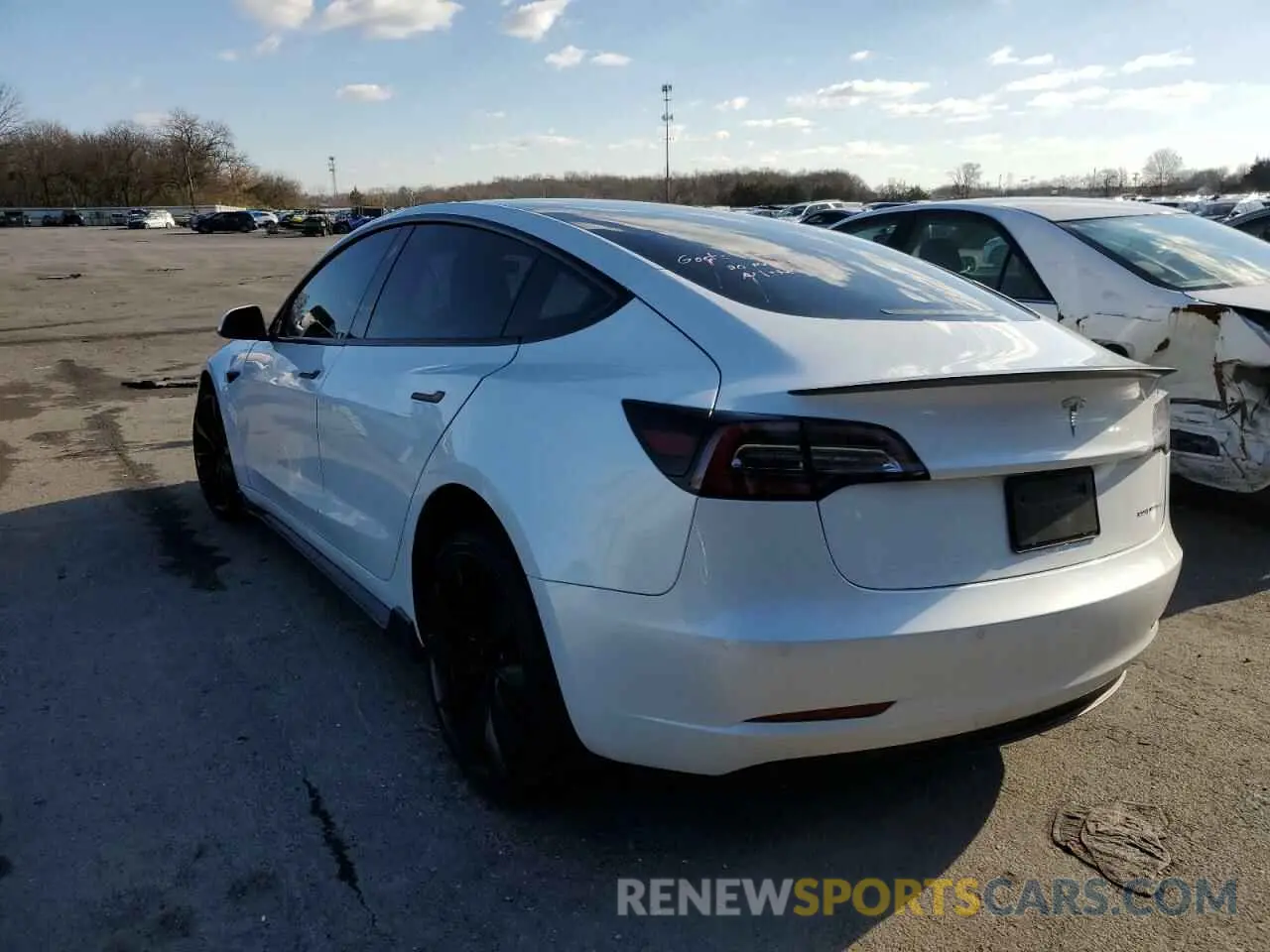 2 Photograph of a damaged car 5YJ3E1EC5LF731973 TESLA MODEL 3 2020