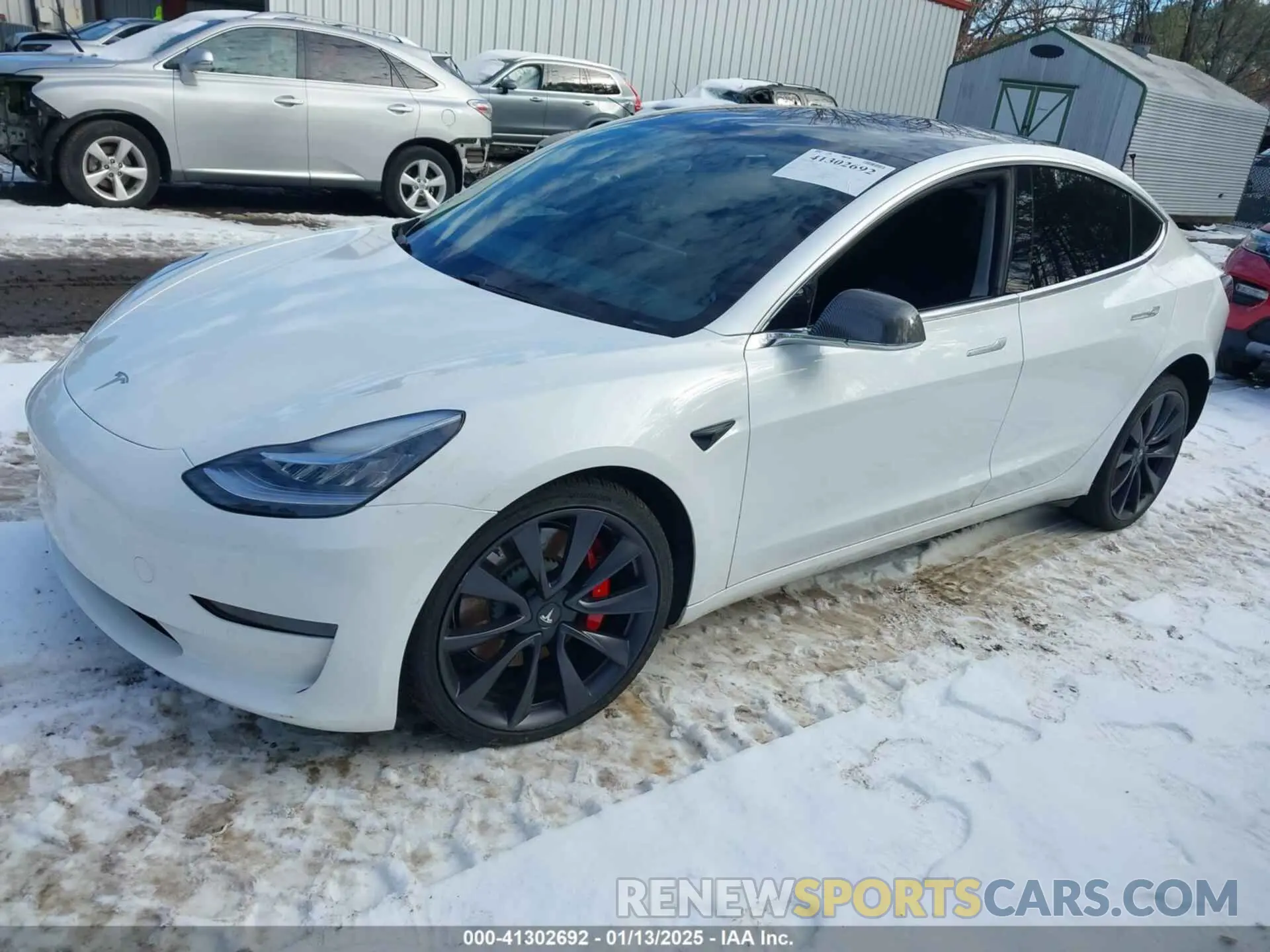 2 Фотография поврежденного автомобиля 5YJ3E1EC5LF791879 TESLA MODEL 3 2020
