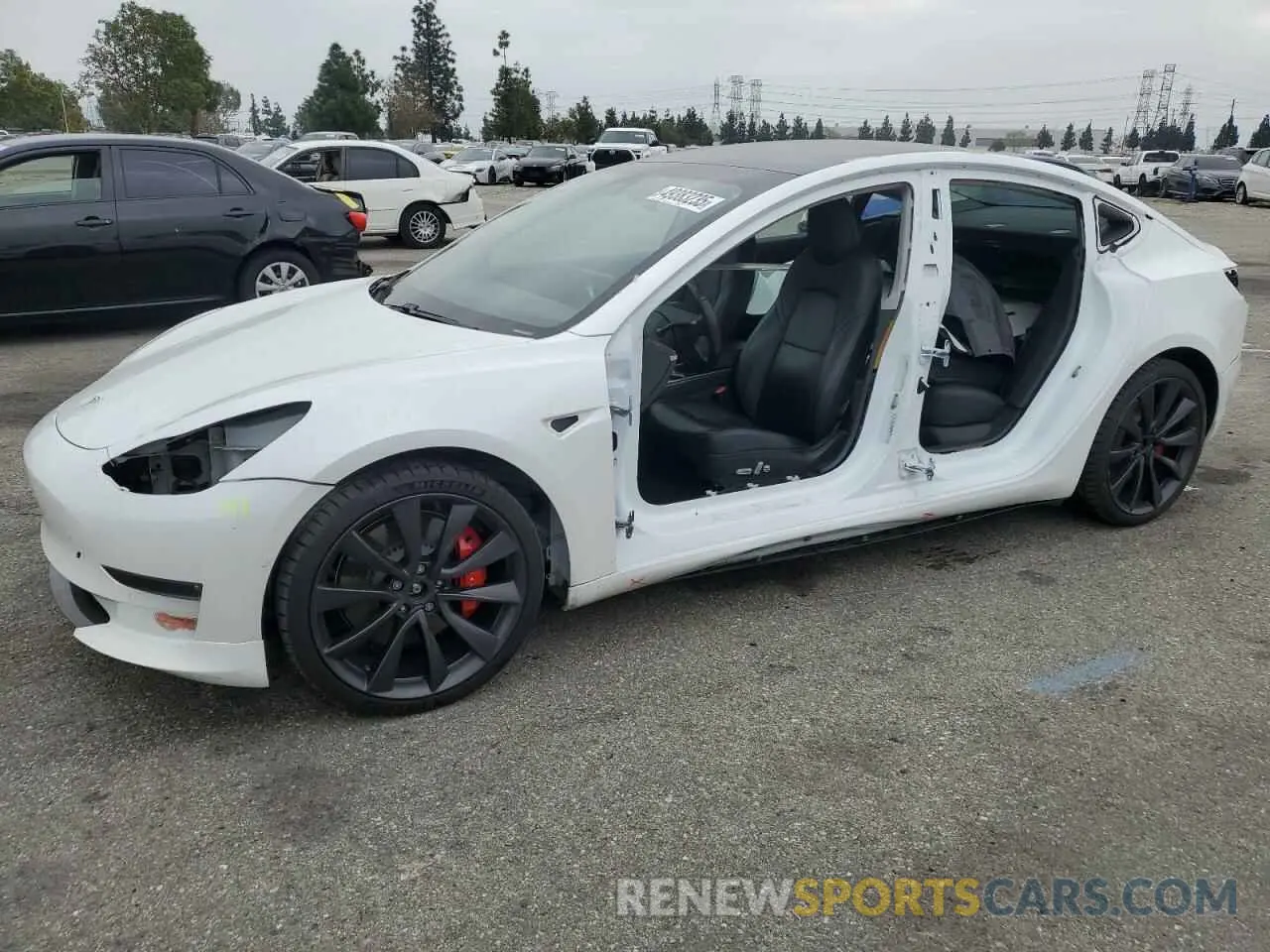 1 Фотография поврежденного автомобиля 5YJ3E1EC6LF624284 TESLA MODEL 3 2020