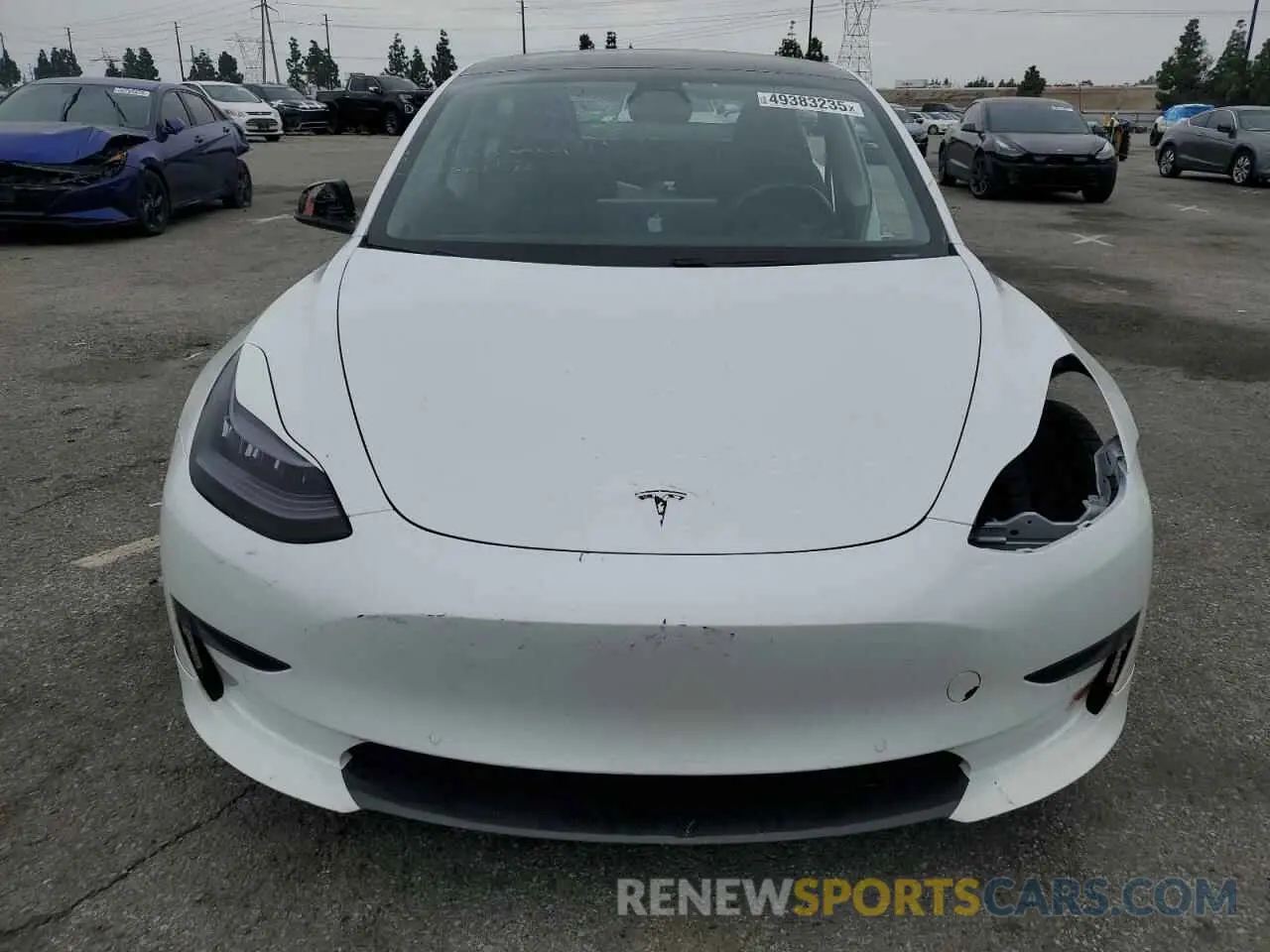 5 Фотография поврежденного автомобиля 5YJ3E1EC6LF624284 TESLA MODEL 3 2020