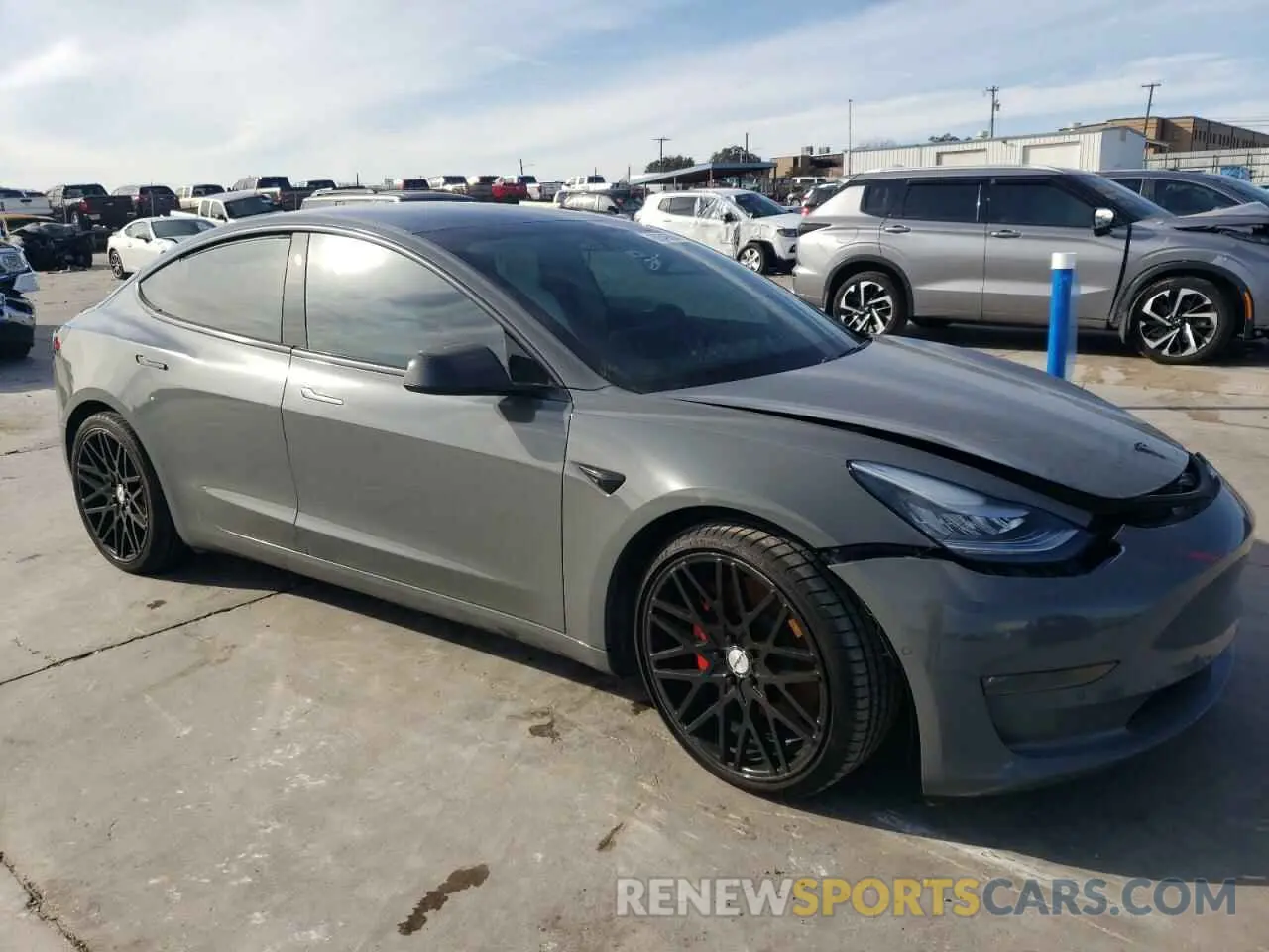 4 Photograph of a damaged car 5YJ3E1EC6LF624608 TESLA MODEL 3 2020