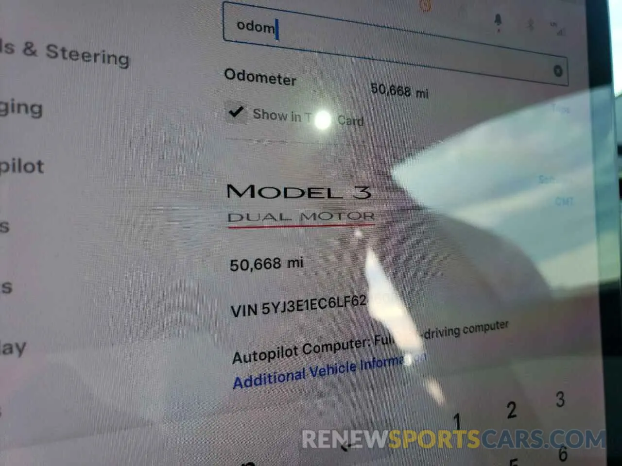9 Photograph of a damaged car 5YJ3E1EC6LF624608 TESLA MODEL 3 2020