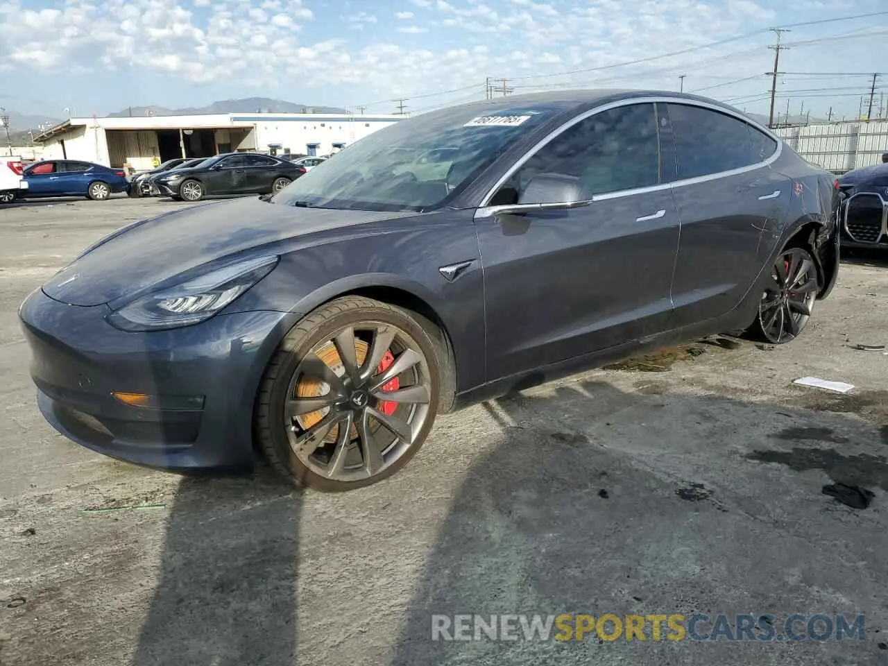 1 Photograph of a damaged car 5YJ3E1EC6LF648049 TESLA MODEL 3 2020