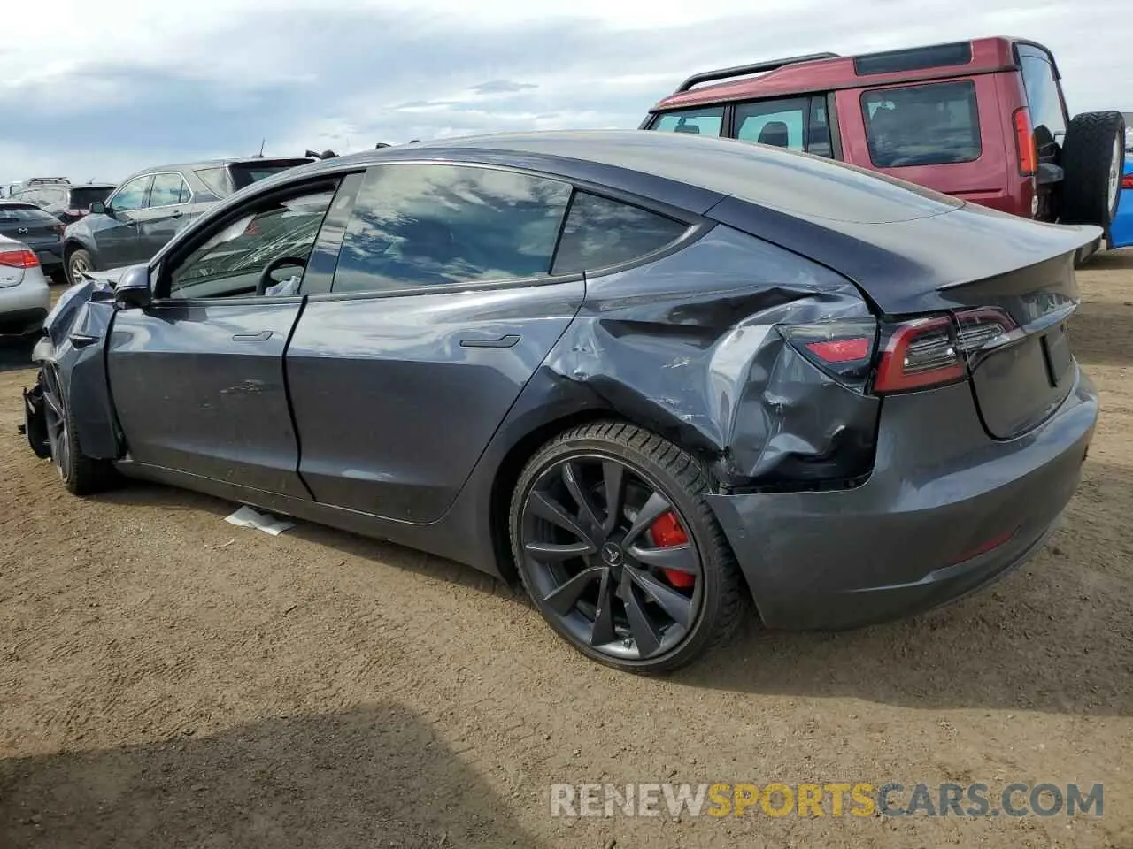 2 Фотография поврежденного автомобиля 5YJ3E1EC6LF805384 TESLA MODEL 3 2020