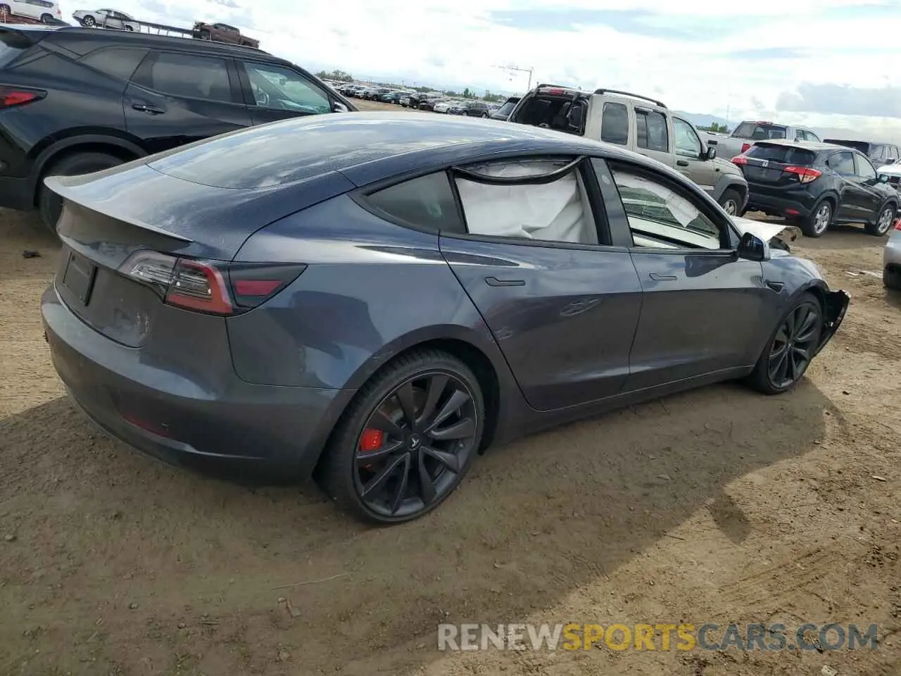 3 Фотография поврежденного автомобиля 5YJ3E1EC6LF805384 TESLA MODEL 3 2020