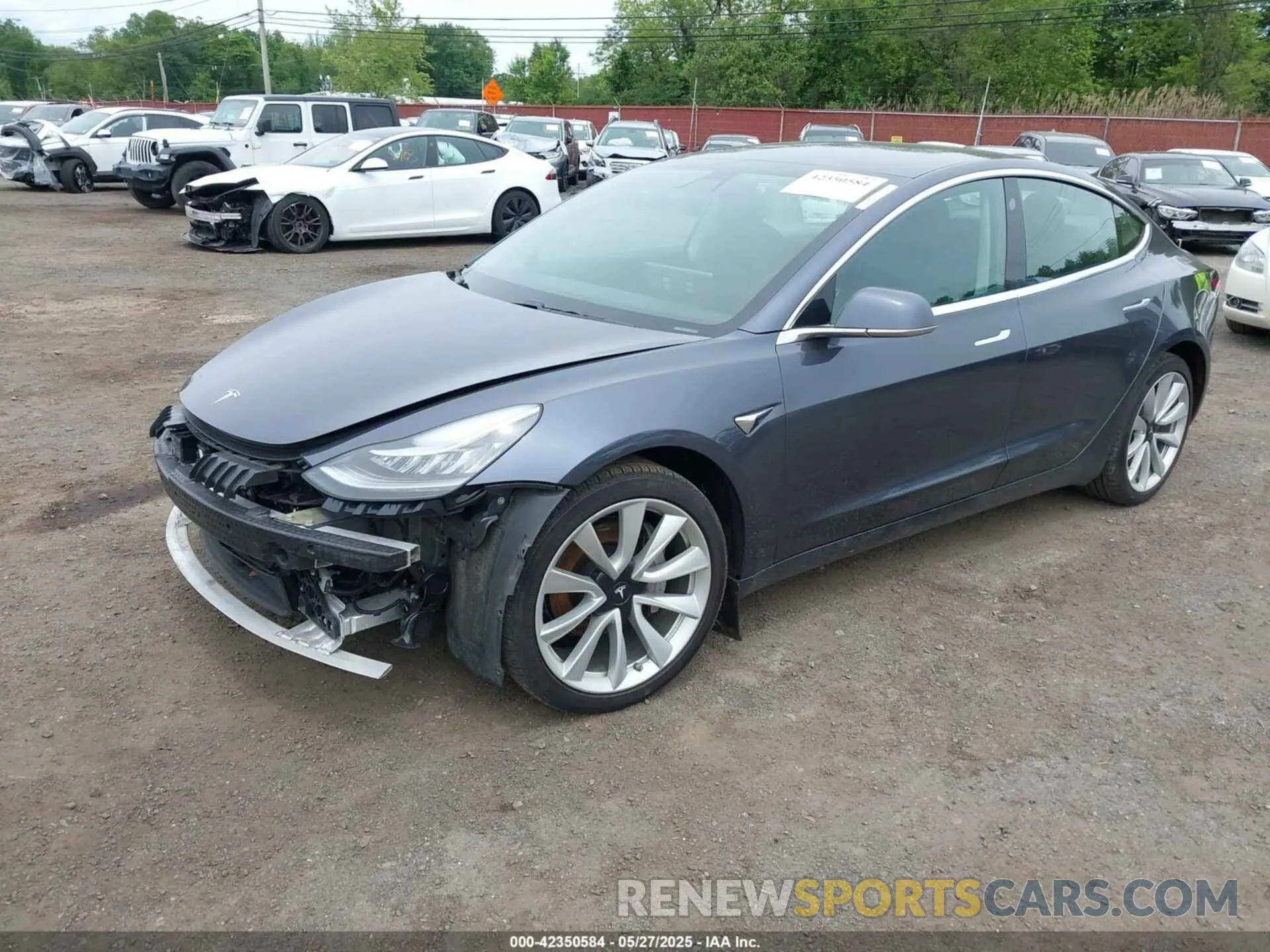 2 Фотография поврежденного автомобиля 5YJ3E1EC7LF586659 TESLA MODEL 3 2020