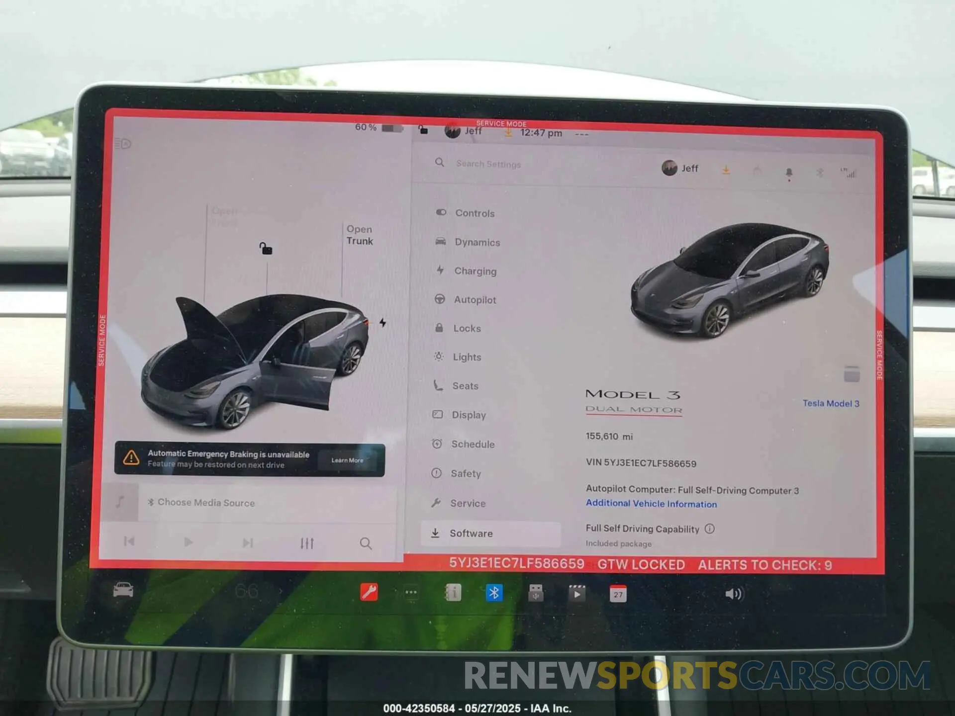 7 Фотография поврежденного автомобиля 5YJ3E1EC7LF586659 TESLA MODEL 3 2020