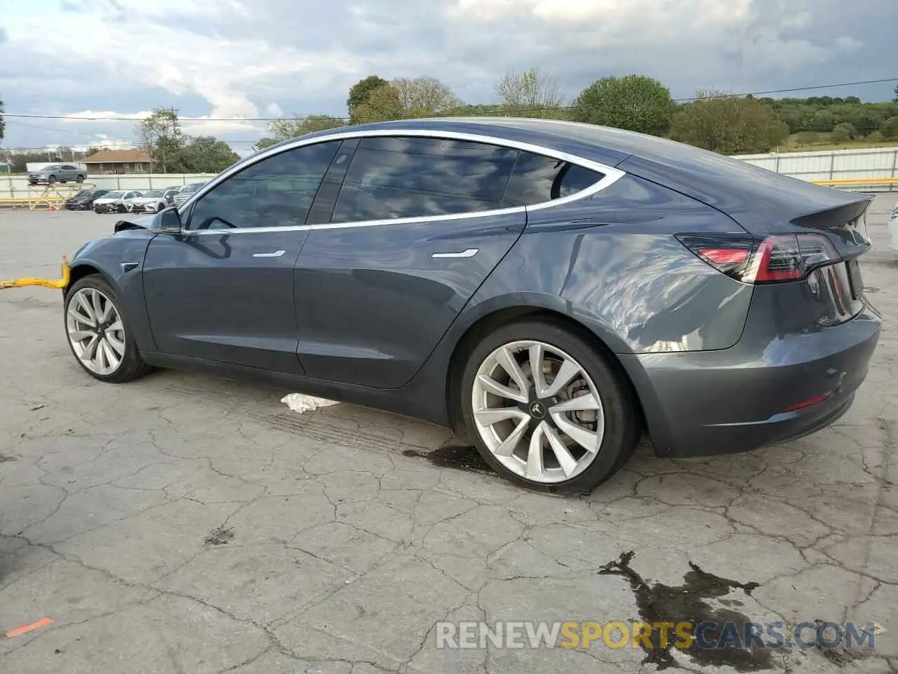 2 Photograph of a damaged car 5YJ3E1EC7LF627243 TESLA MODEL 3 2020