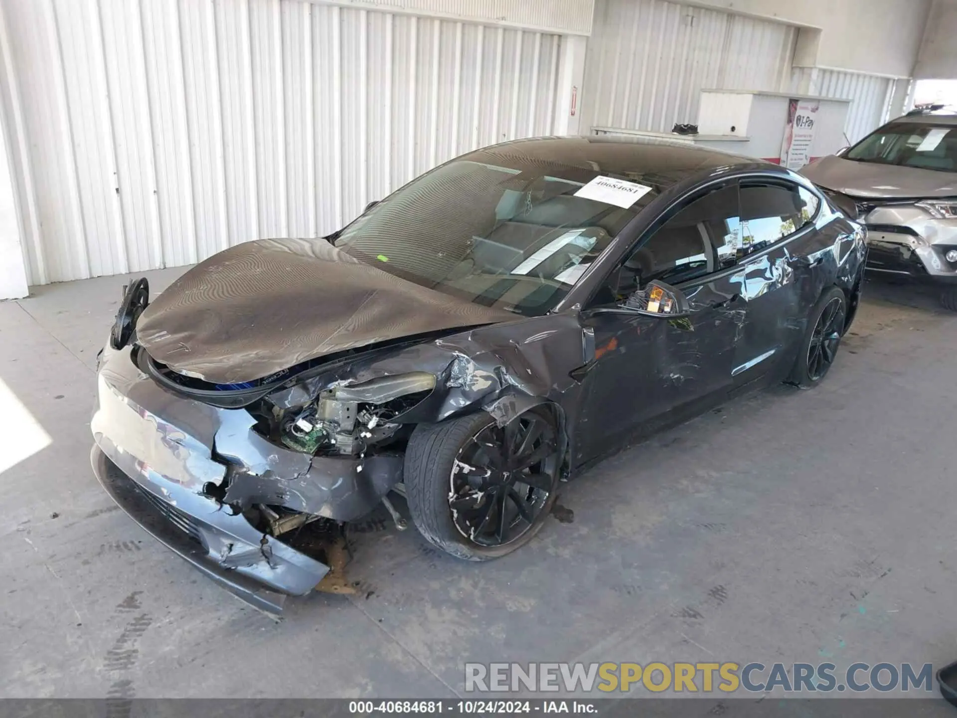 2 Photograph of a damaged car 5YJ3E1EC8LF586671 TESLA MODEL 3 2020