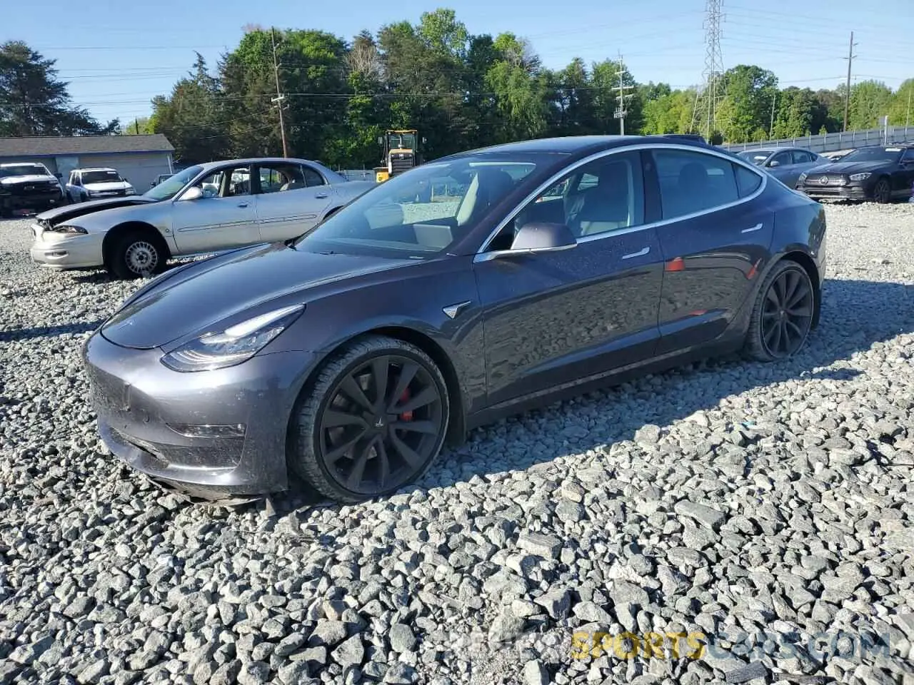 1 Photograph of a damaged car 5YJ3E1EC8LF623685 TESLA MODEL 3 2020