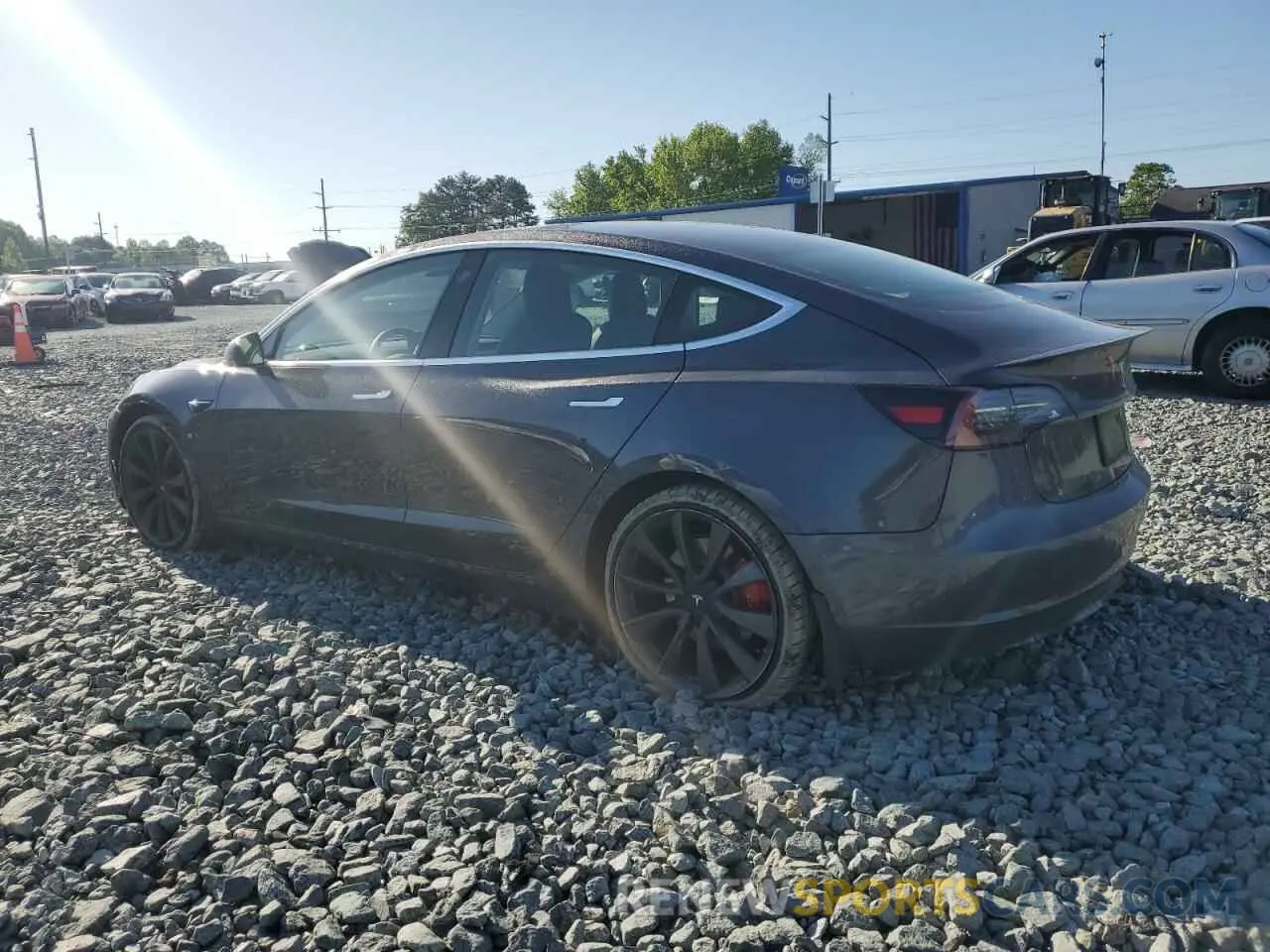 2 Photograph of a damaged car 5YJ3E1EC8LF623685 TESLA MODEL 3 2020