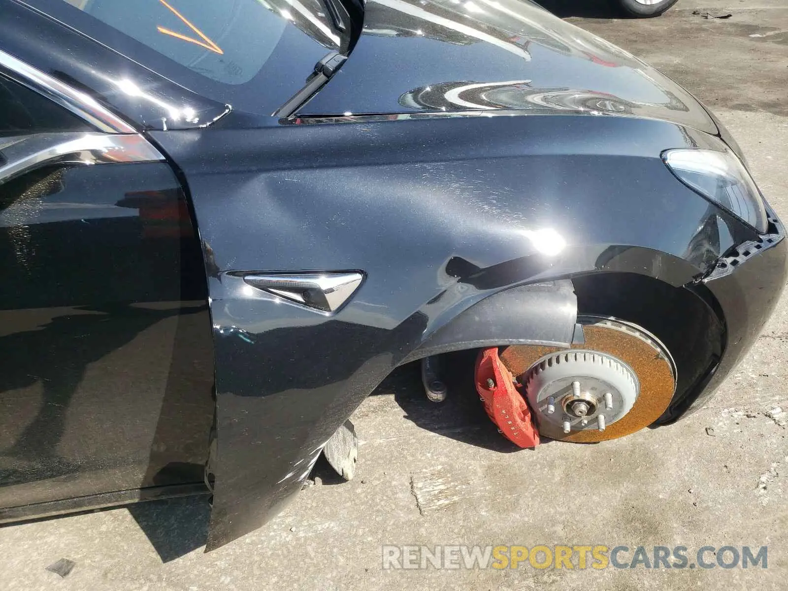9 Photograph of a damaged car 5YJ3E1EC8LF736102 TESLA MODEL 3 2020