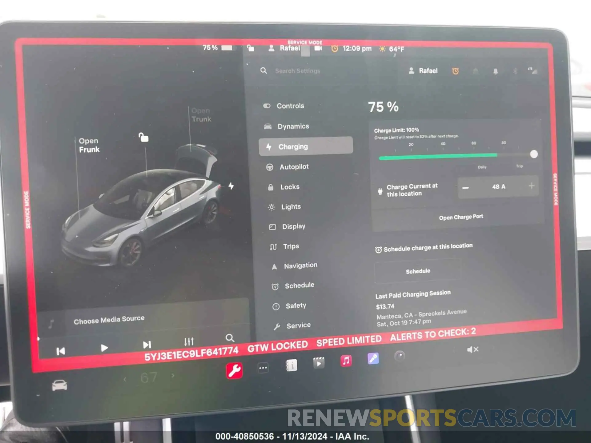 16 Photograph of a damaged car 5YJ3E1EC9LF641774 TESLA MODEL 3 2020