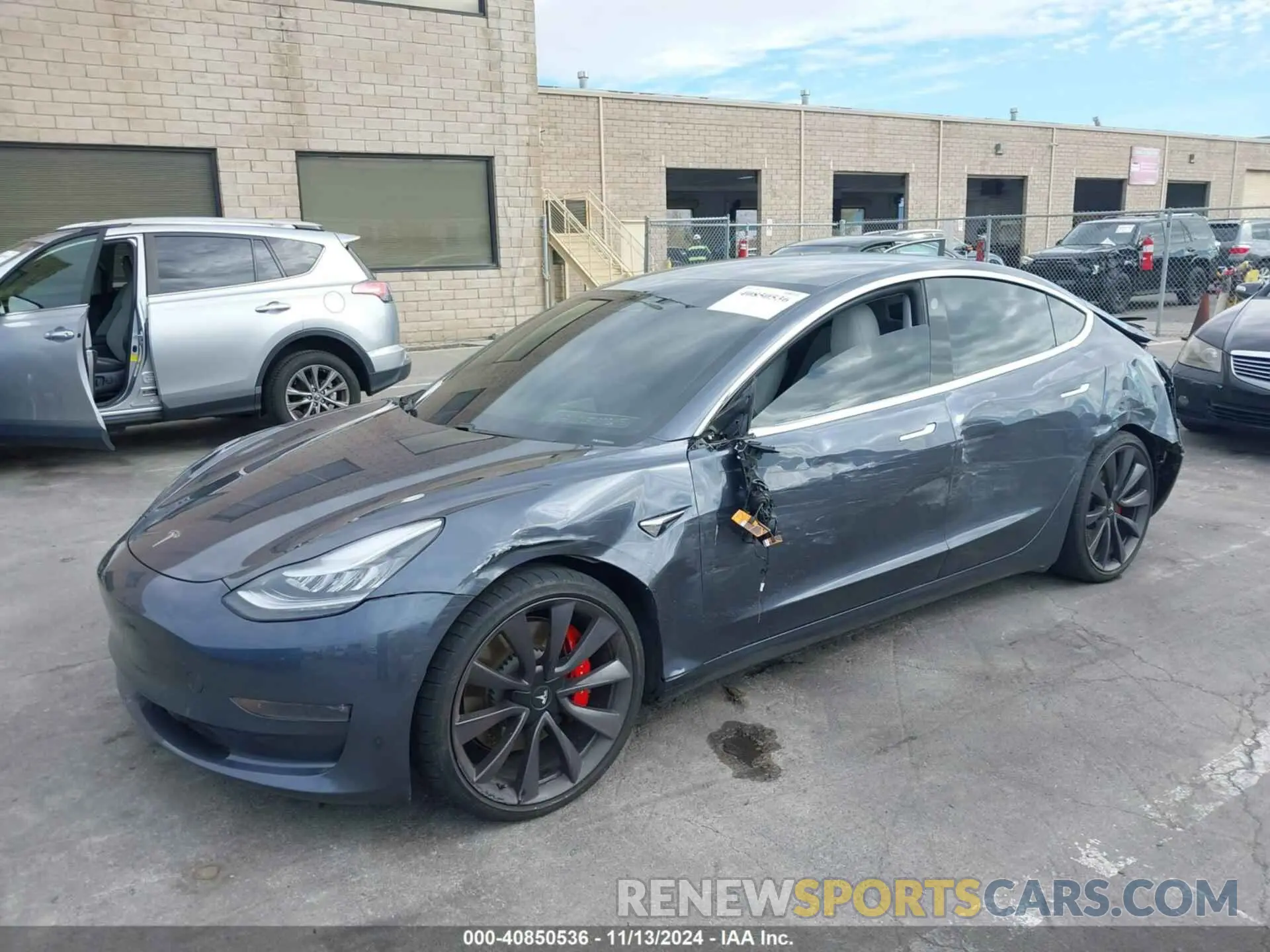 2 Photograph of a damaged car 5YJ3E1EC9LF641774 TESLA MODEL 3 2020