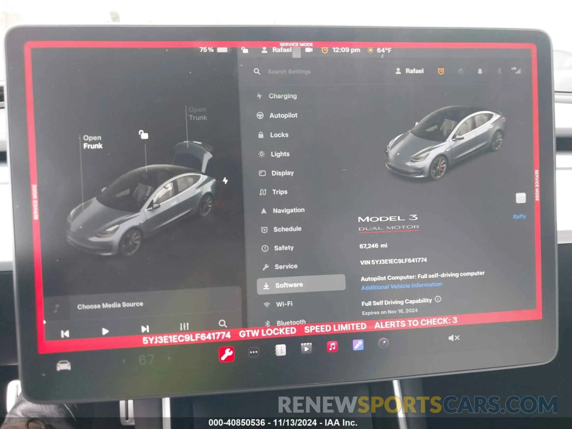 7 Photograph of a damaged car 5YJ3E1EC9LF641774 TESLA MODEL 3 2020