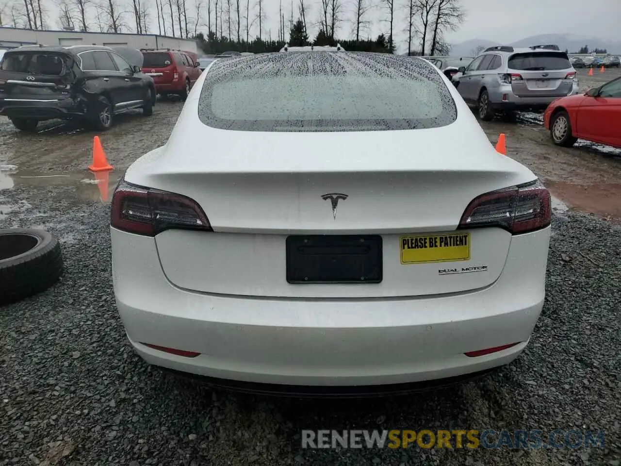 6 Photograph of a damaged car 5YJ3E1ECXLF627351 TESLA MODEL 3 2020