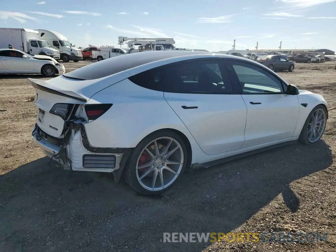 3 Фотография поврежденного автомобиля 5YJ3E1ECXLF647227 TESLA MODEL 3 2020