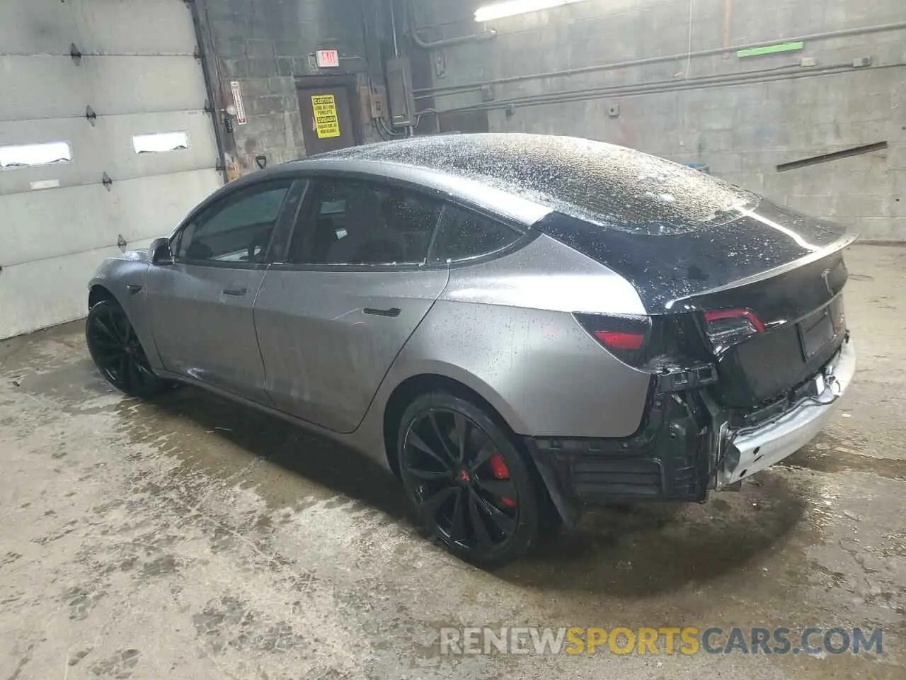 2 Photograph of a damaged car 5YJ3E1ECXLF742399 TESLA MODEL 3 2020