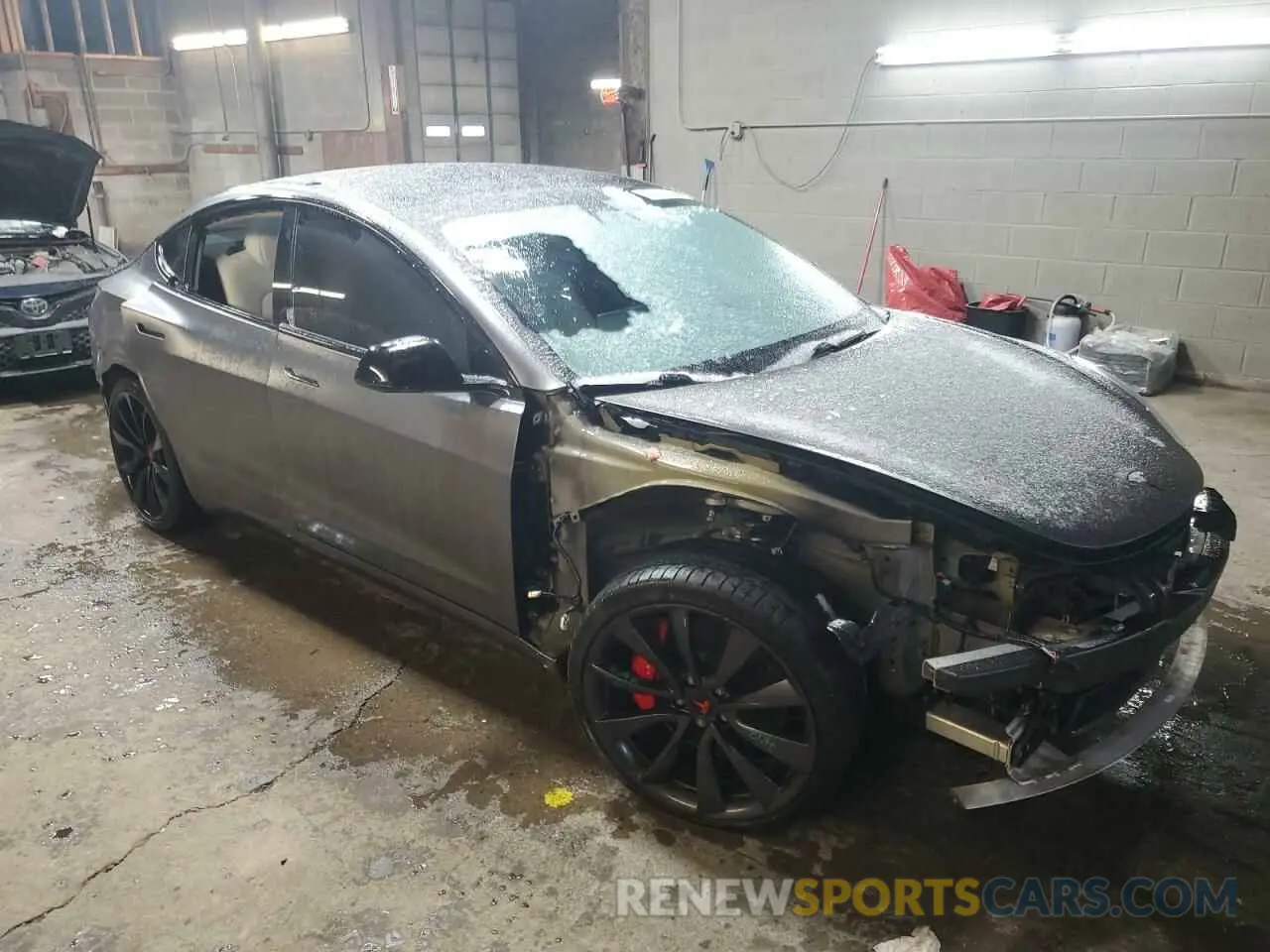 4 Photograph of a damaged car 5YJ3E1ECXLF742399 TESLA MODEL 3 2020