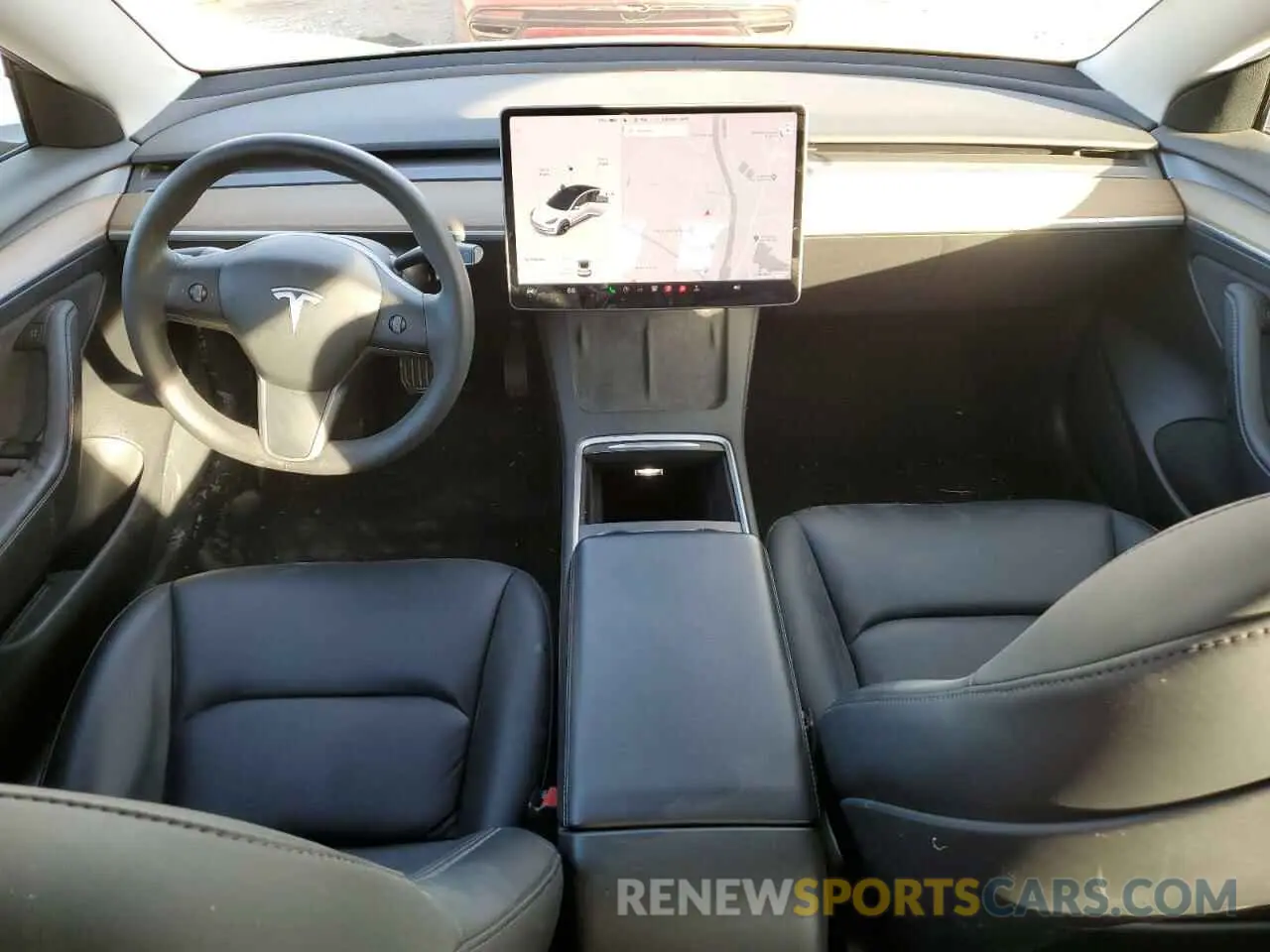 8 Photograph of a damaged car 5YJ3E1EA0MF002117 TESLA MODEL 3 2021