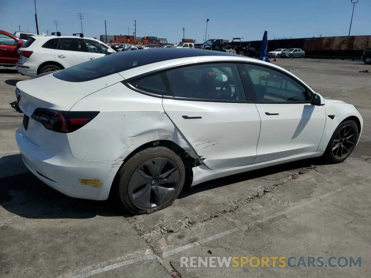 3 Photograph of a damaged car 5YJ3E1EA0MF006300 TESLA MODEL 3 2021