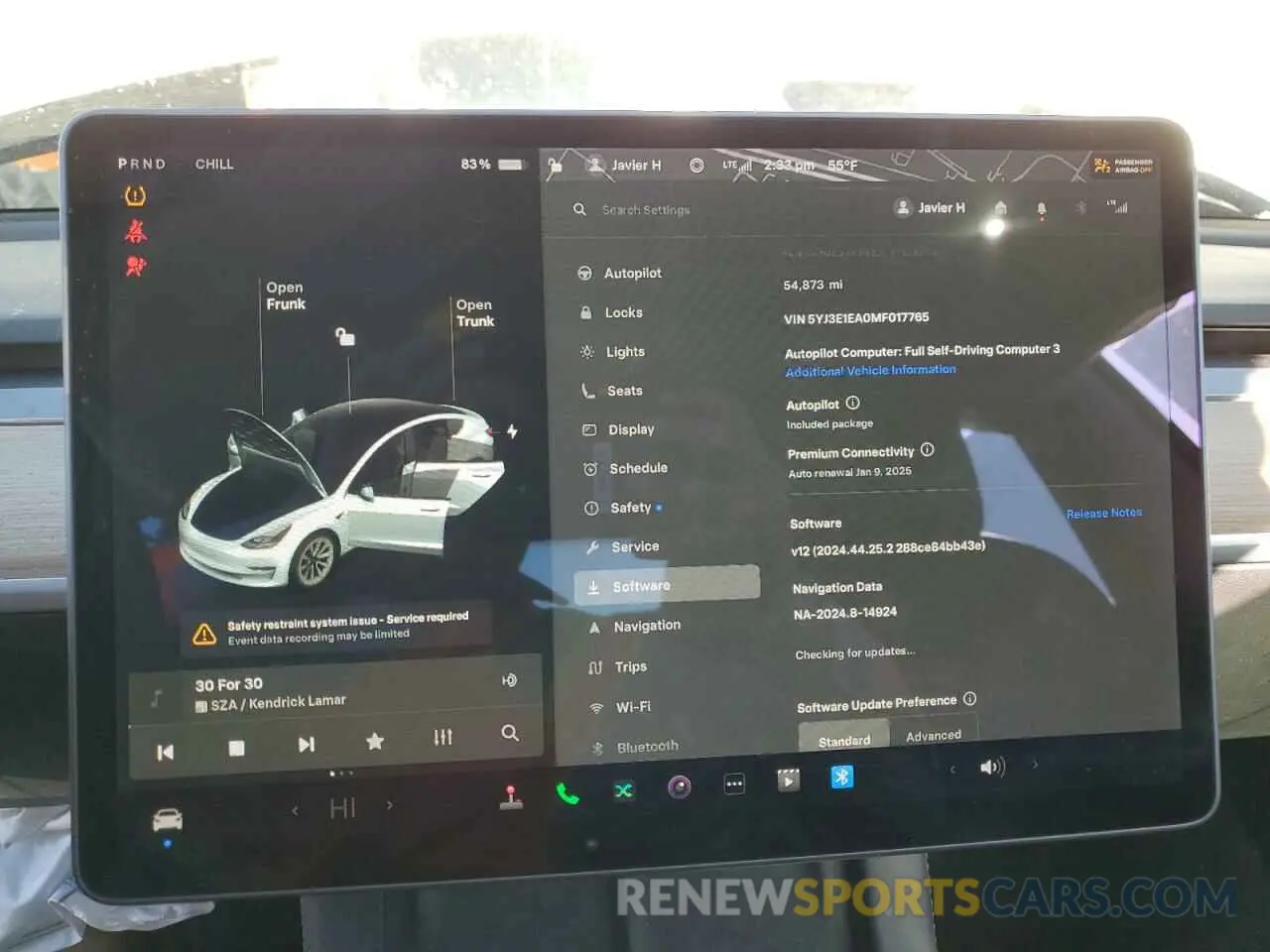 9 Photograph of a damaged car 5YJ3E1EA0MF017765 TESLA MODEL 3 2021