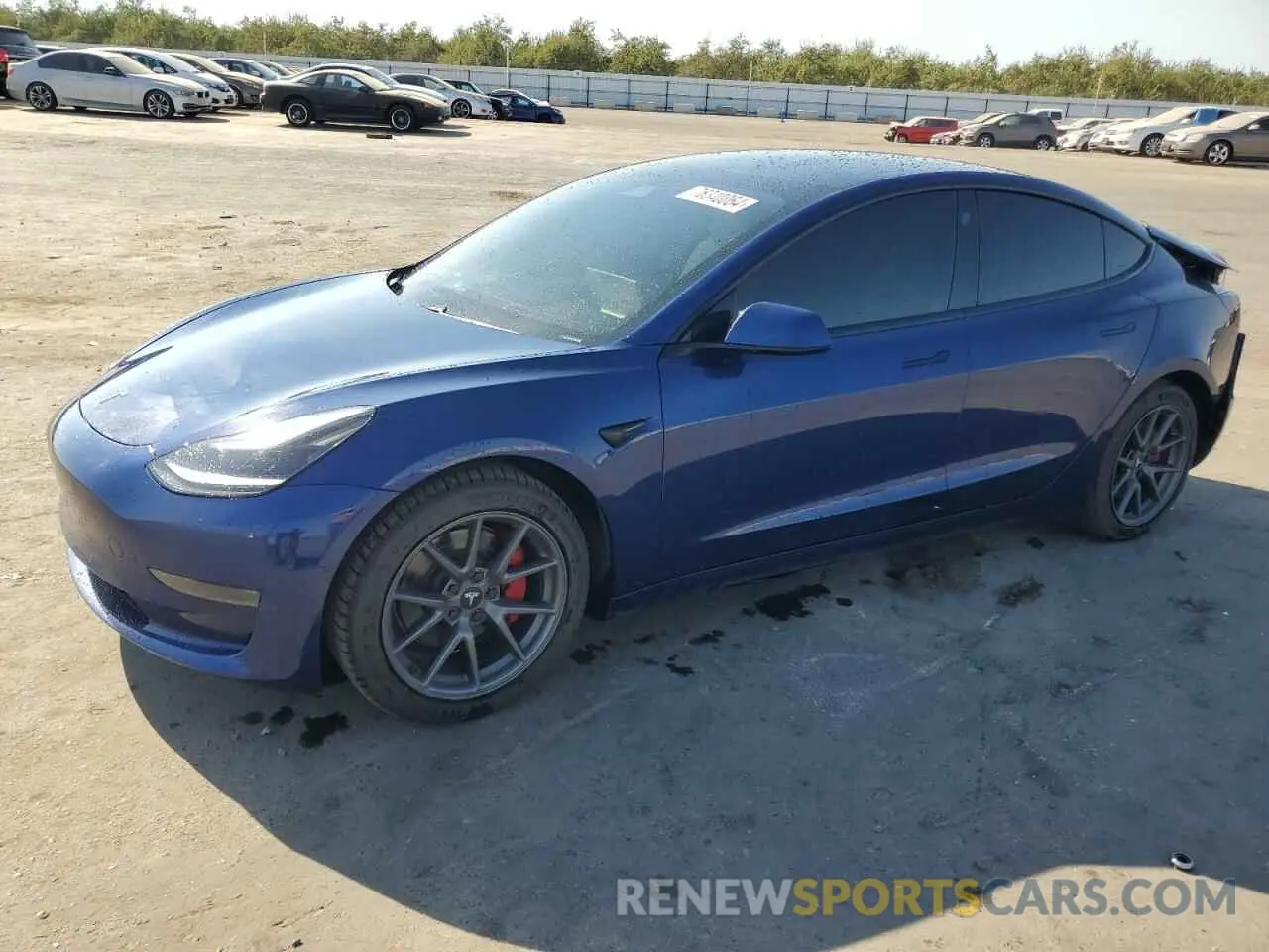 1 Photograph of a damaged car 5YJ3E1EA0MF072071 TESLA MODEL 3 2021