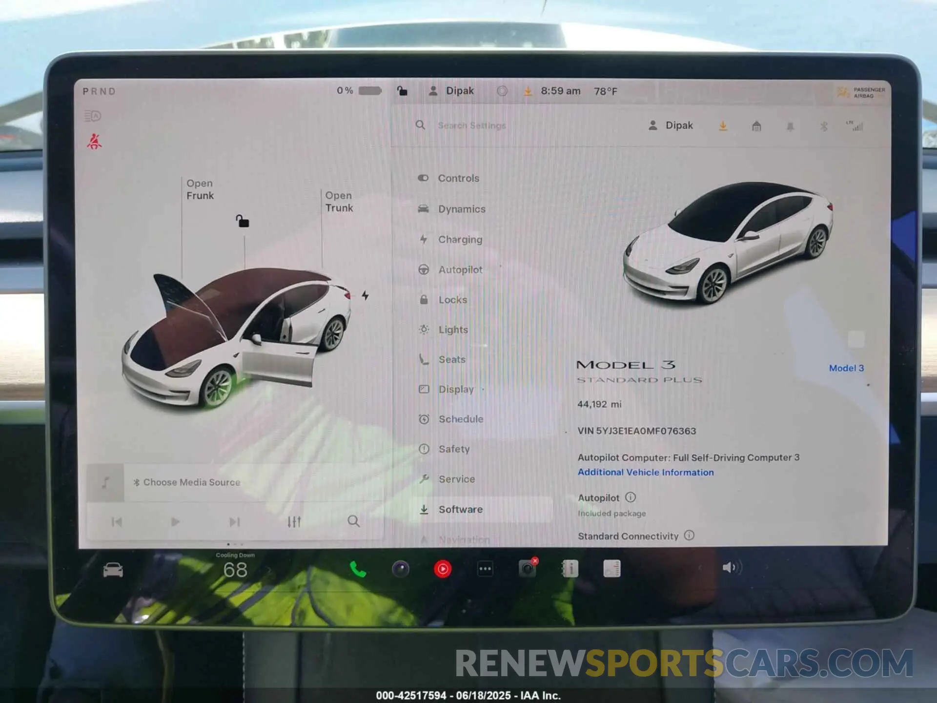 19 Photograph of a damaged car 5YJ3E1EA0MF076363 TESLA MODEL 3 2021