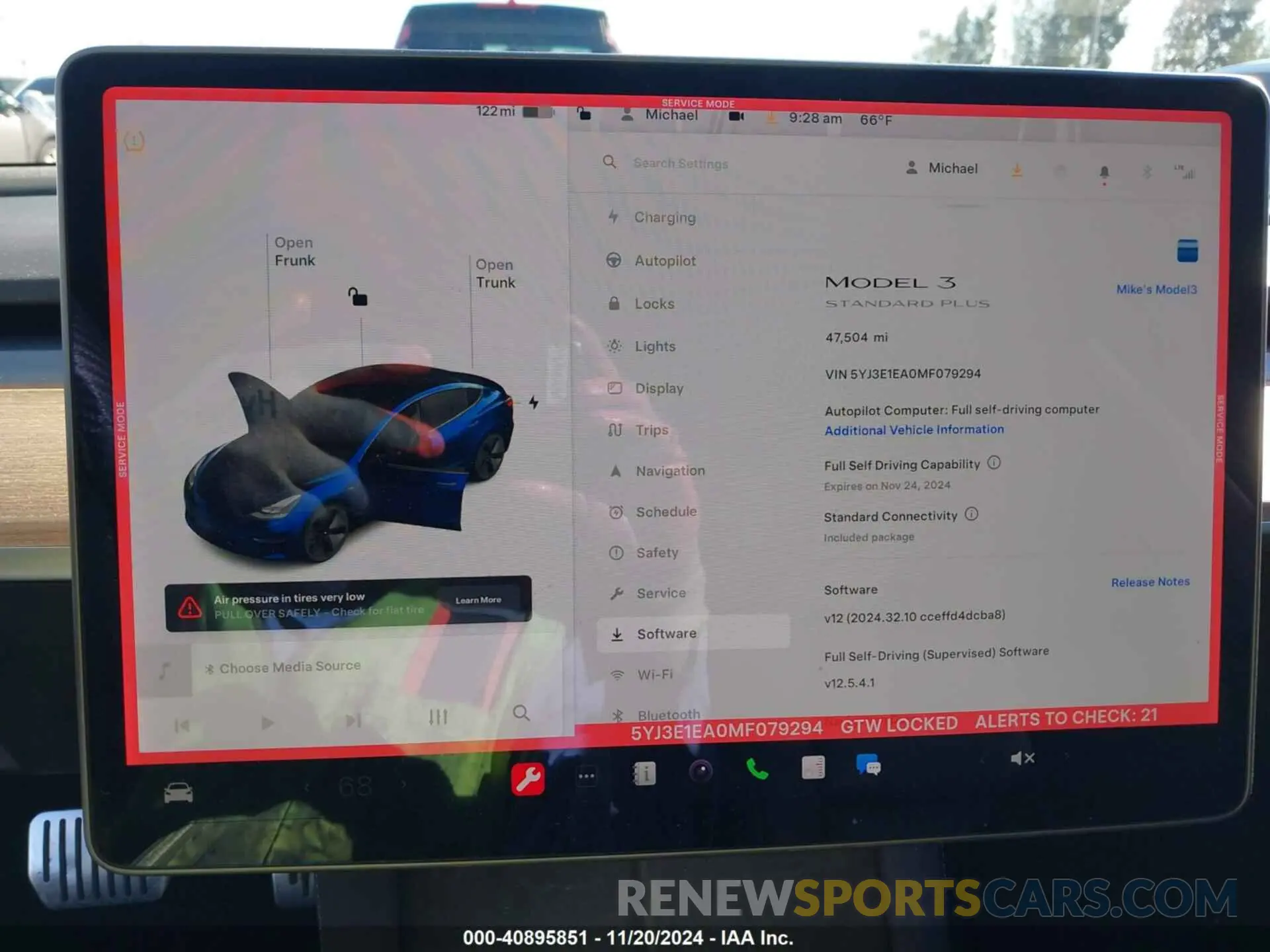 19 Photograph of a damaged car 5YJ3E1EA0MF079294 TESLA MODEL 3 2021