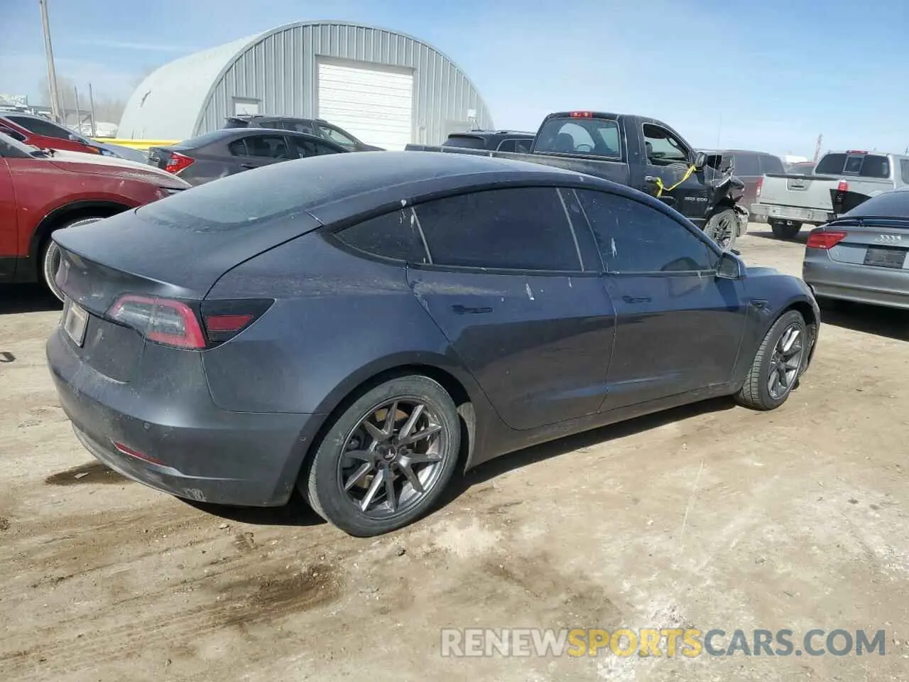 3 Photograph of a damaged car 5YJ3E1EA0MF089307 TESLA MODEL 3 2021
