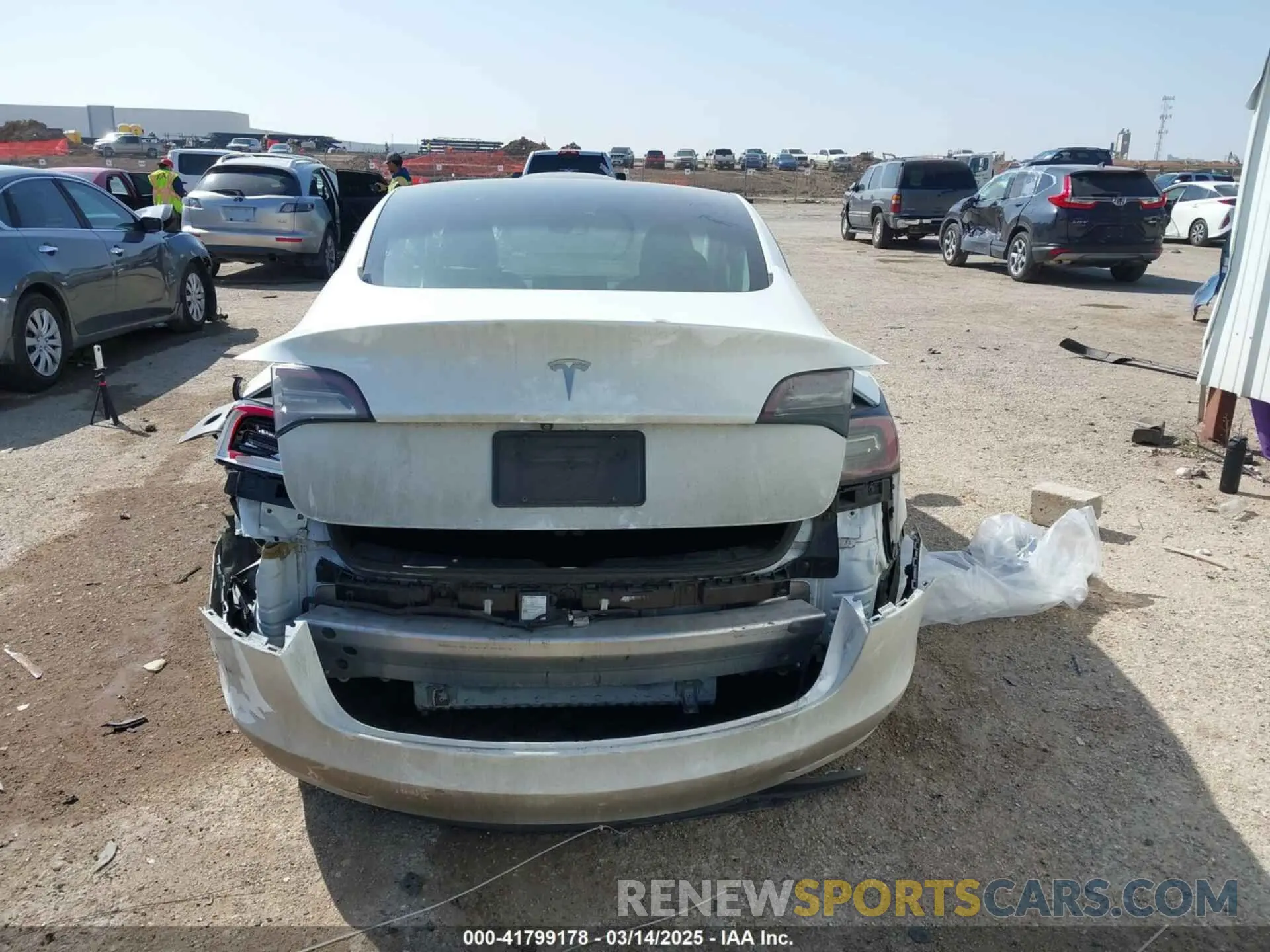 15 Photograph of a damaged car 5YJ3E1EA0MF095222 TESLA MODEL 3 2021