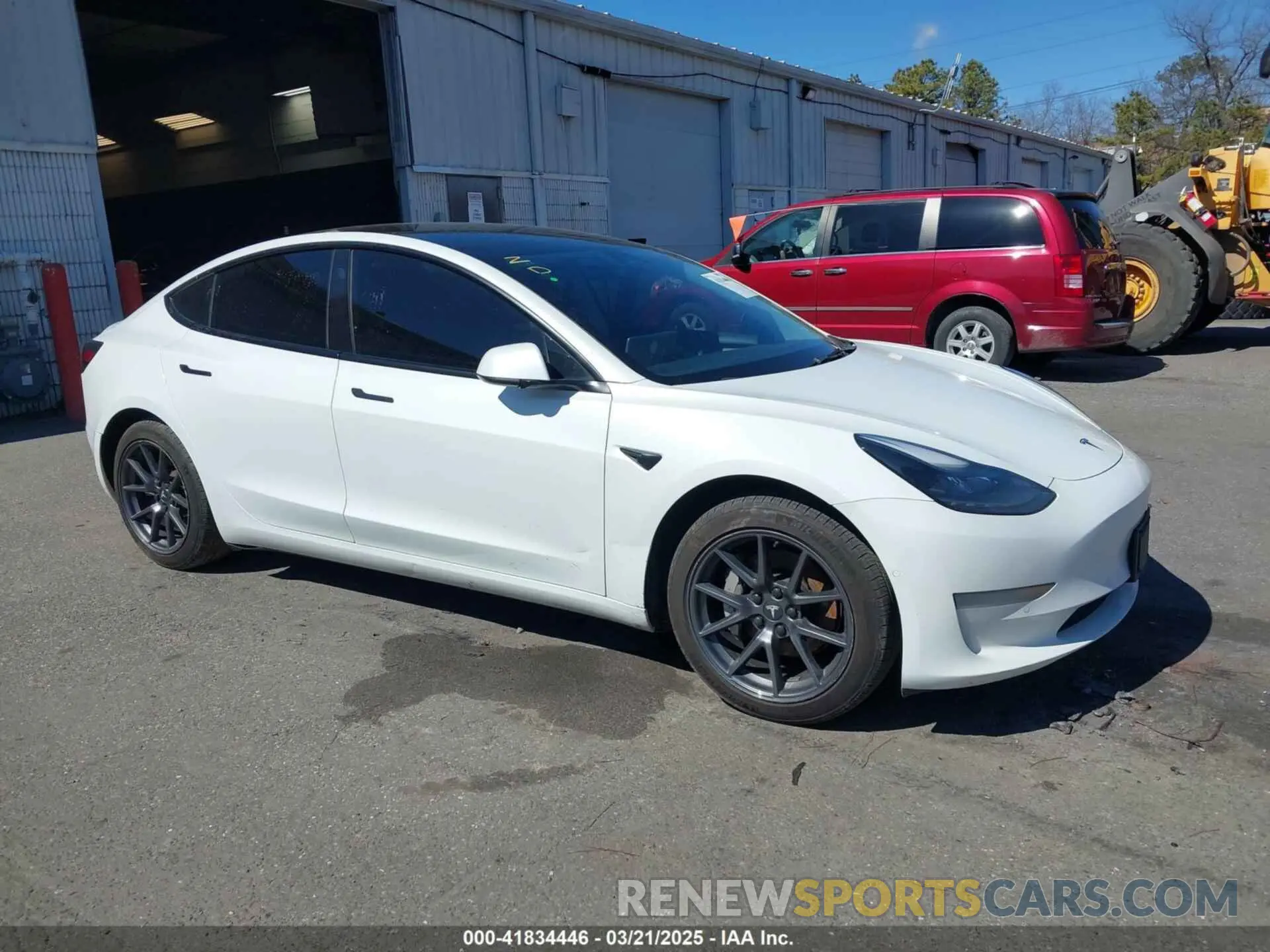 1 Фотография поврежденного автомобиля 5YJ3E1EA0MF097617 TESLA MODEL 3 2021