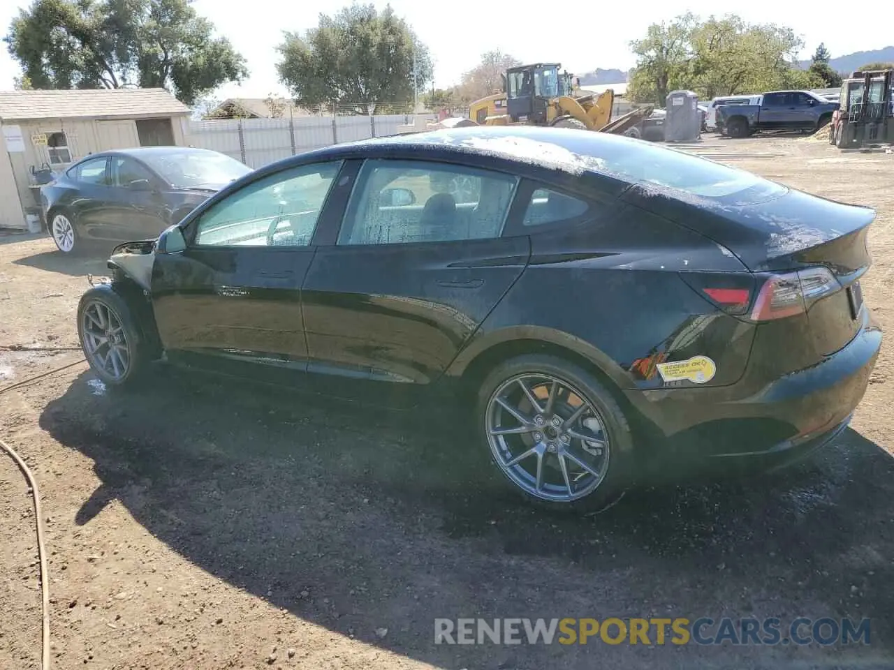 2 Photograph of a damaged car 5YJ3E1EA0MF097746 TESLA MODEL 3 2021