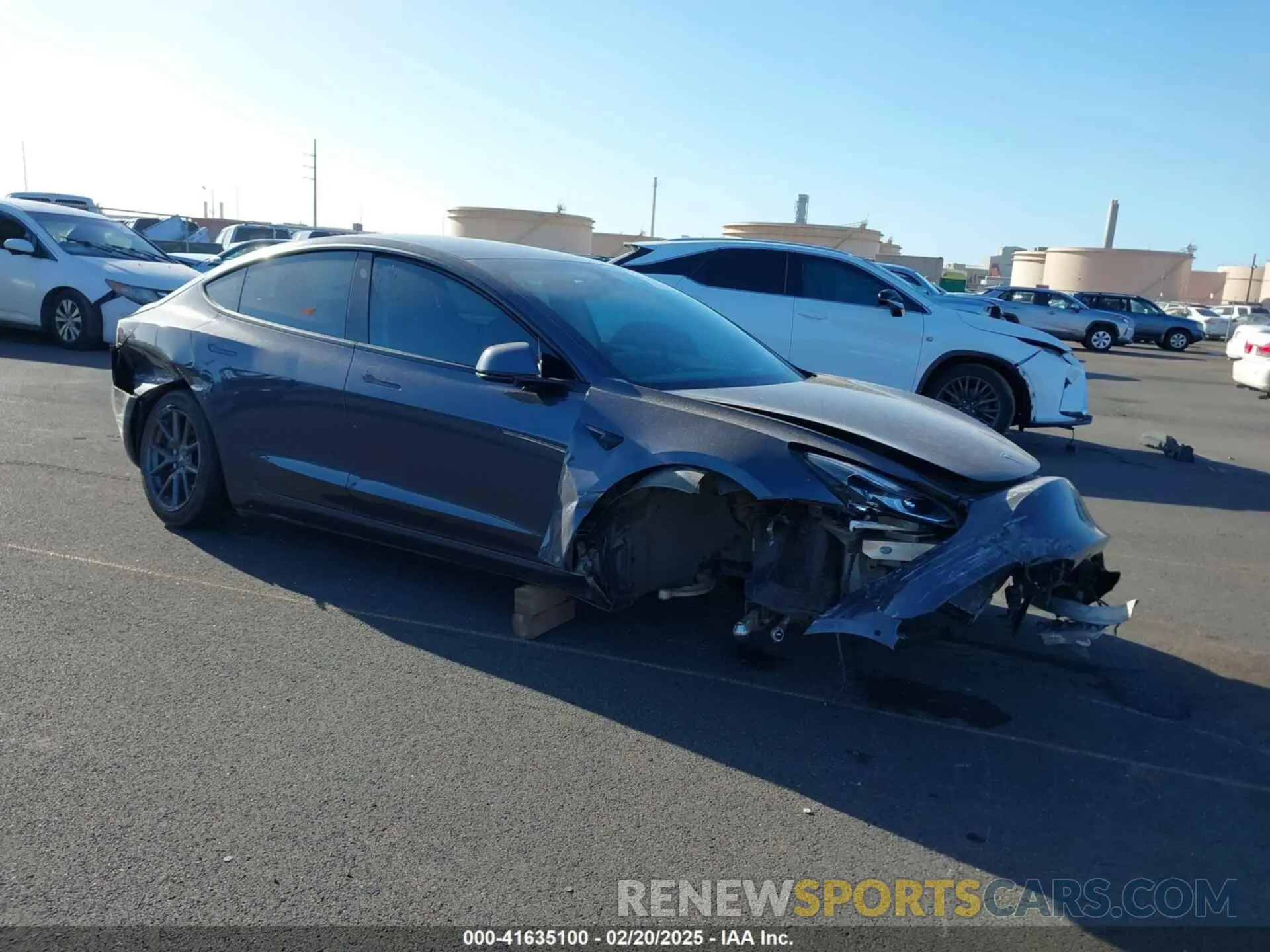 1 Photograph of a damaged car 5YJ3E1EA0MF850935 TESLA MODEL 3 2021