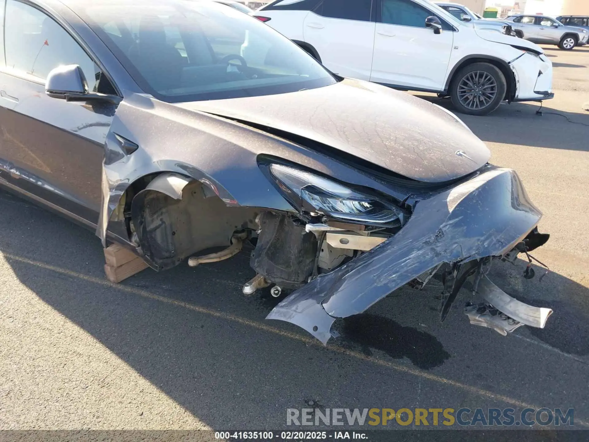 6 Photograph of a damaged car 5YJ3E1EA0MF850935 TESLA MODEL 3 2021