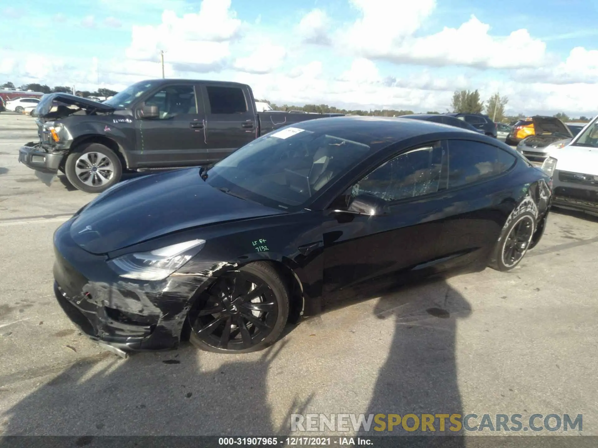 6 Photograph of a damaged car 5YJ3E1EA0MF851227 TESLA MODEL 3 2021