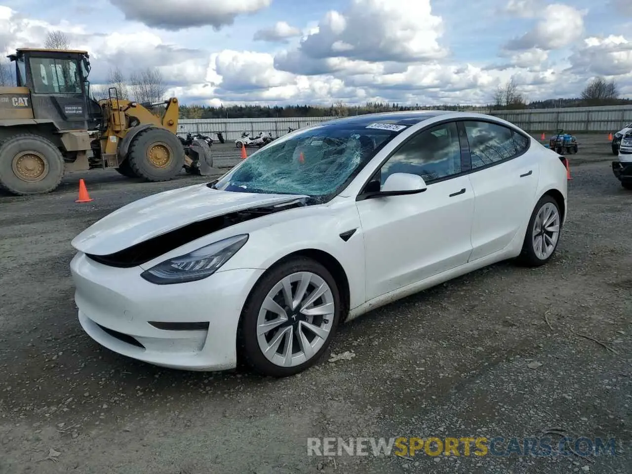 1 Фотография поврежденного автомобиля 5YJ3E1EA0MF861546 TESLA MODEL 3 2021