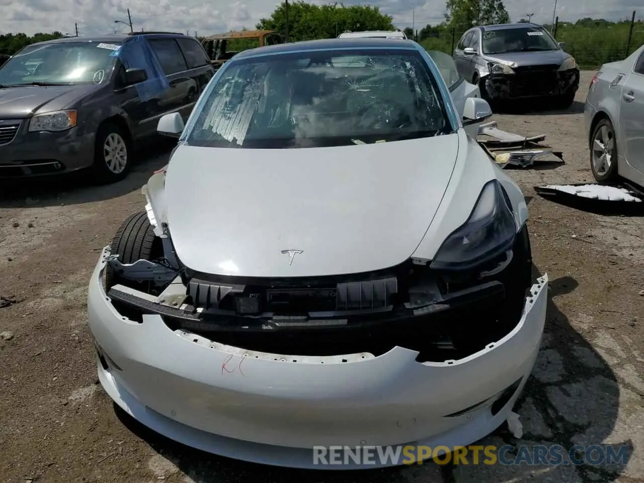 5 Photograph of a damaged car 5YJ3E1EA0MF871056 TESLA MODEL 3 2021