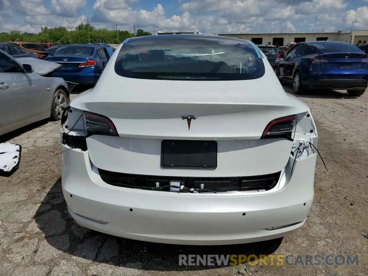 6 Photograph of a damaged car 5YJ3E1EA0MF871056 TESLA MODEL 3 2021