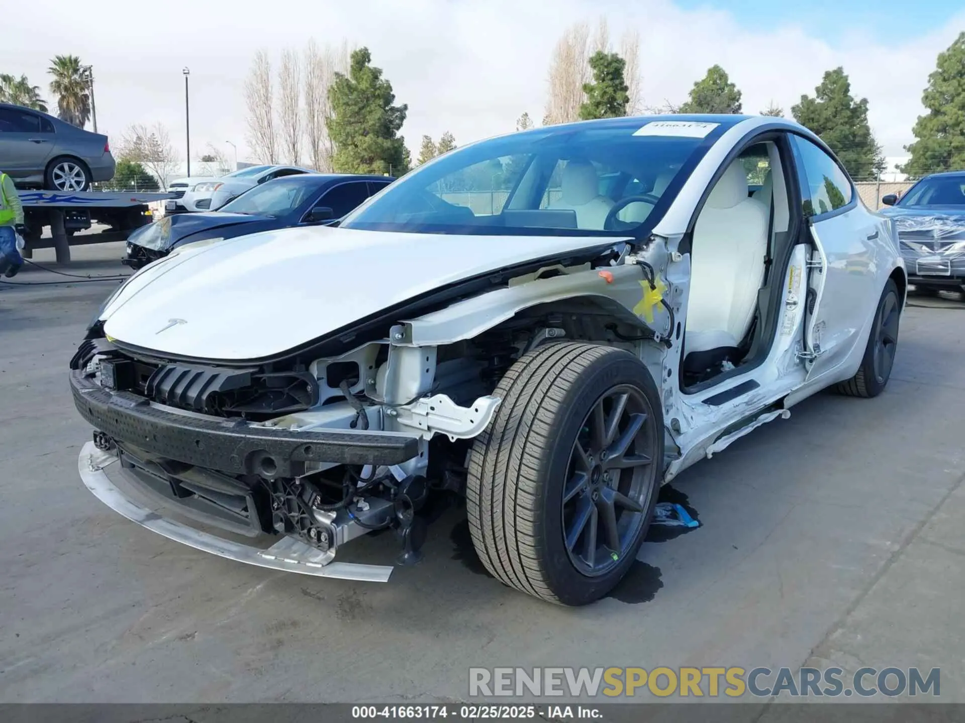 6 Photograph of a damaged car 5YJ3E1EA0MF877908 TESLA MODEL 3 2021